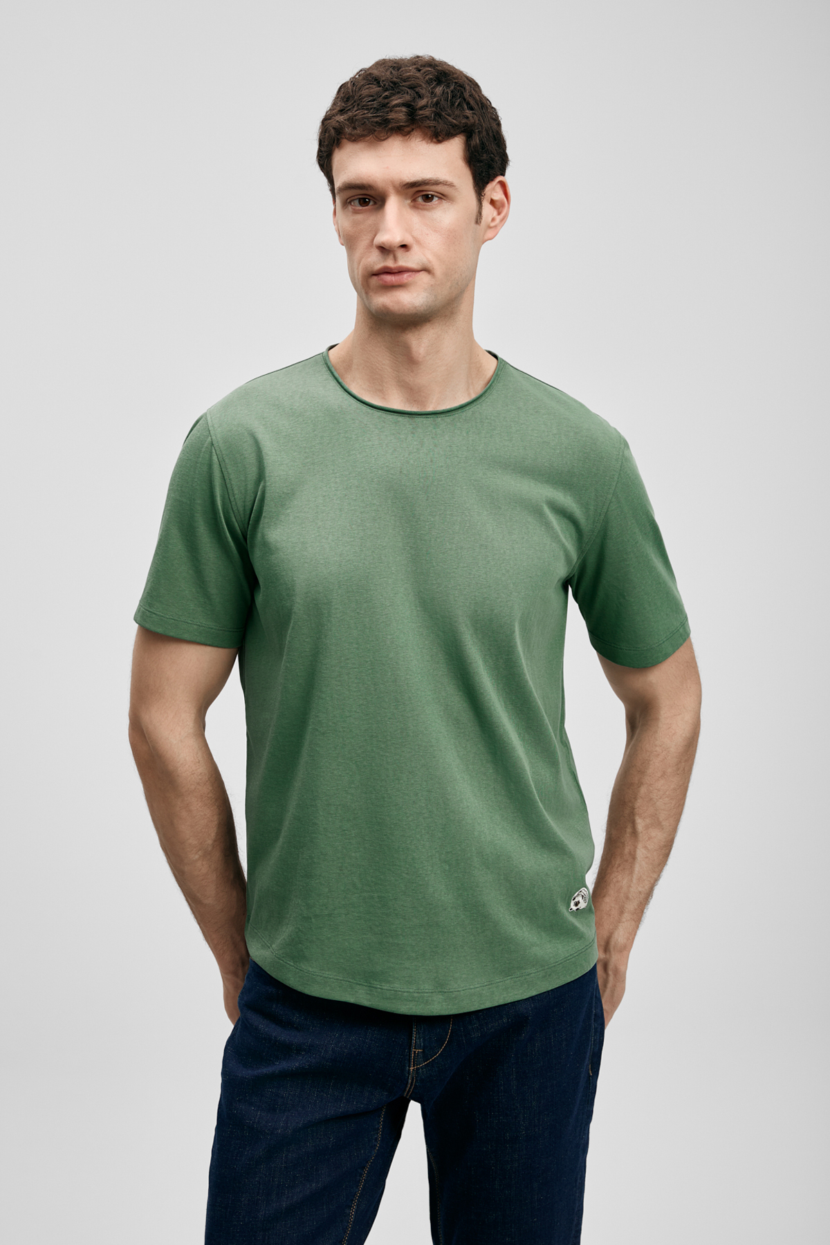 Junya Erkek Basic Tişört Yeşil - LUFIAN