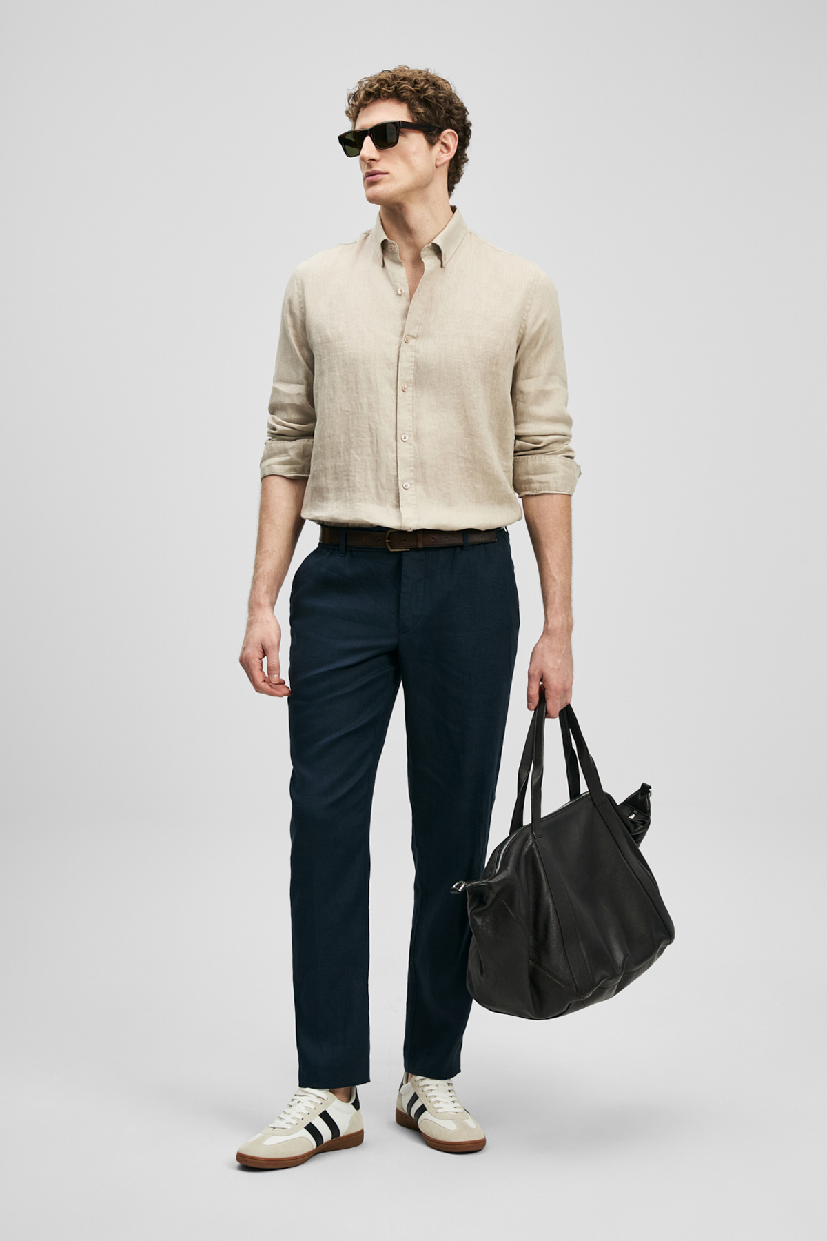 Karl Smart Erkek Chino Pantolon Slim Fit Lacivert - LUFIAN