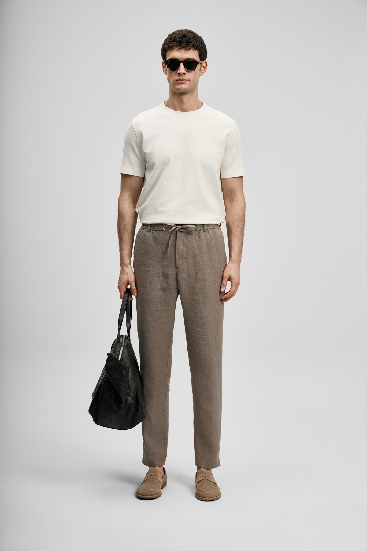 Karl Smart Erkek Chino Pantolon Slim Fit Toprak - LUFIAN