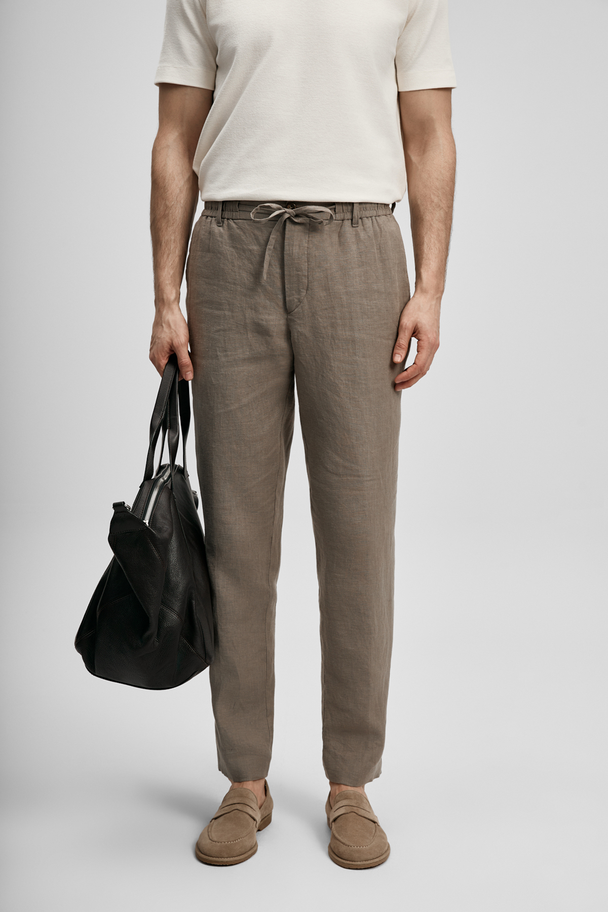 Karl Smart Erkek Chino Pantolon Slim Fit Toprak - LUFIAN