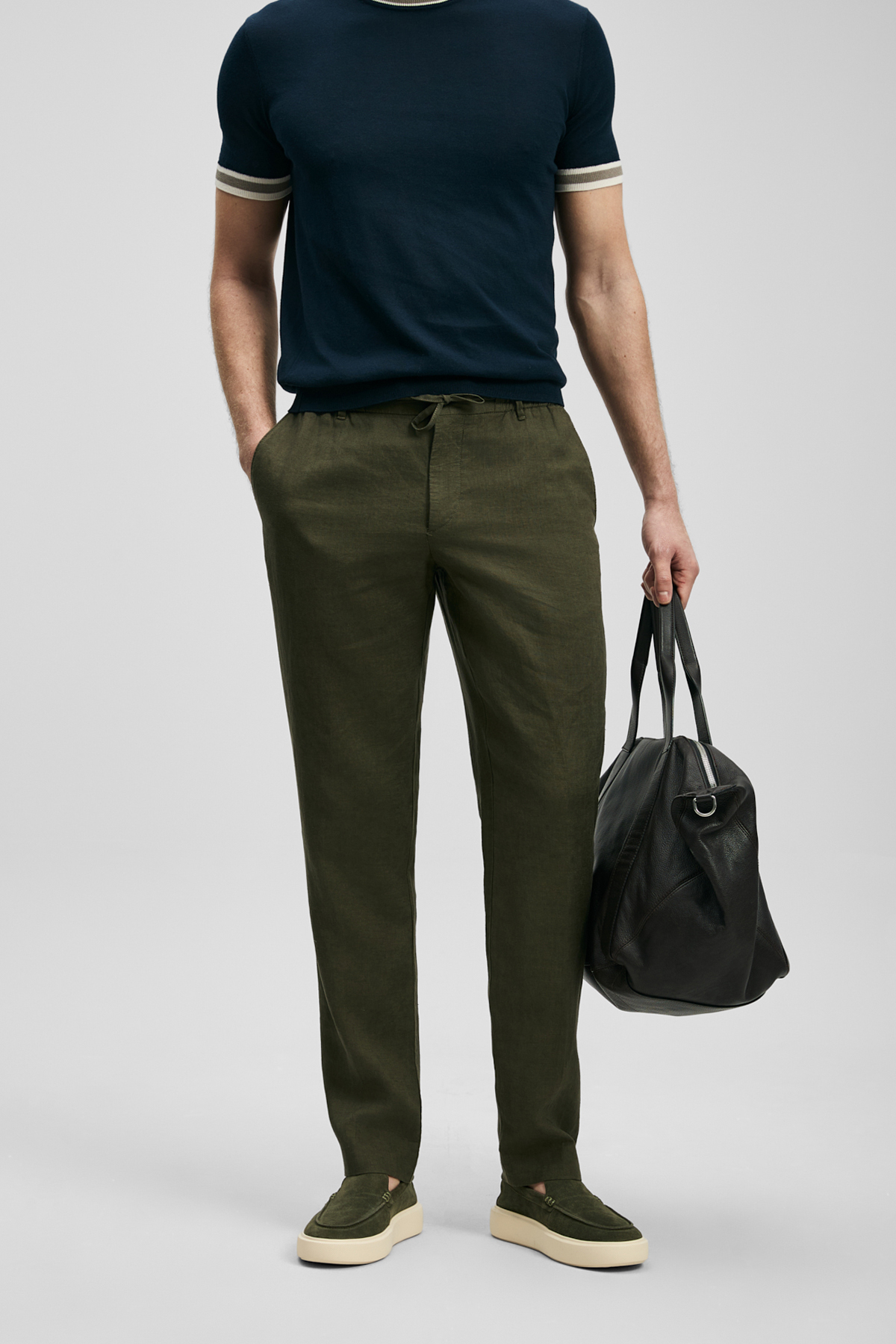 Karl Smart Erkek Chino Pantolon Slim Fit Yeşil - LUFIAN