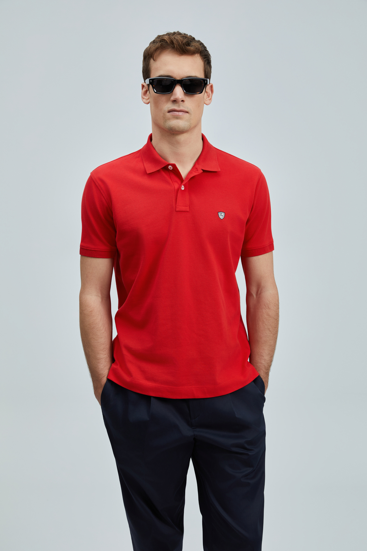 Laon Smart Erkek Polo Tişört Kırmızı - LUFIAN