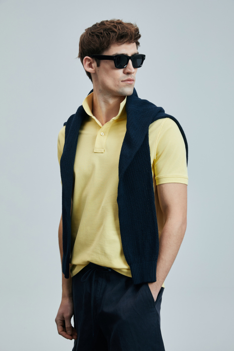 Laon Smart Erkek Polo Tişört Sarı - LUFIAN