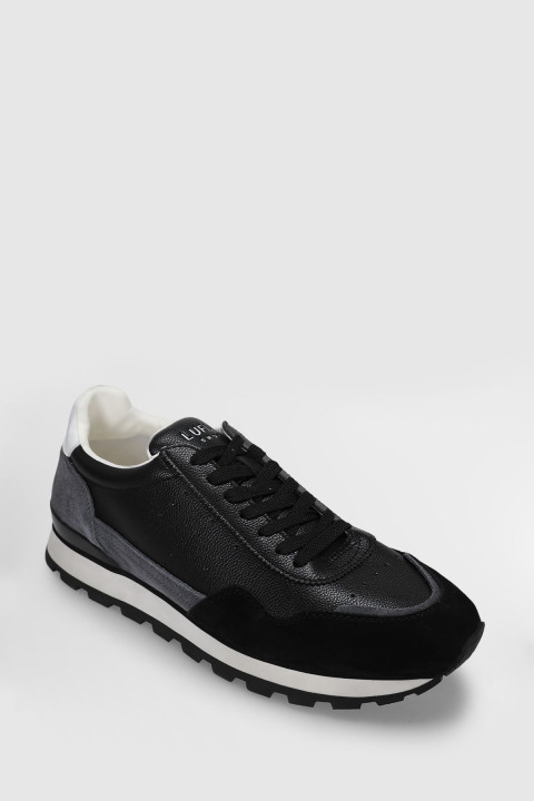 Leo Erkek Sneaker Ayakkabı Siyah - LUFIAN