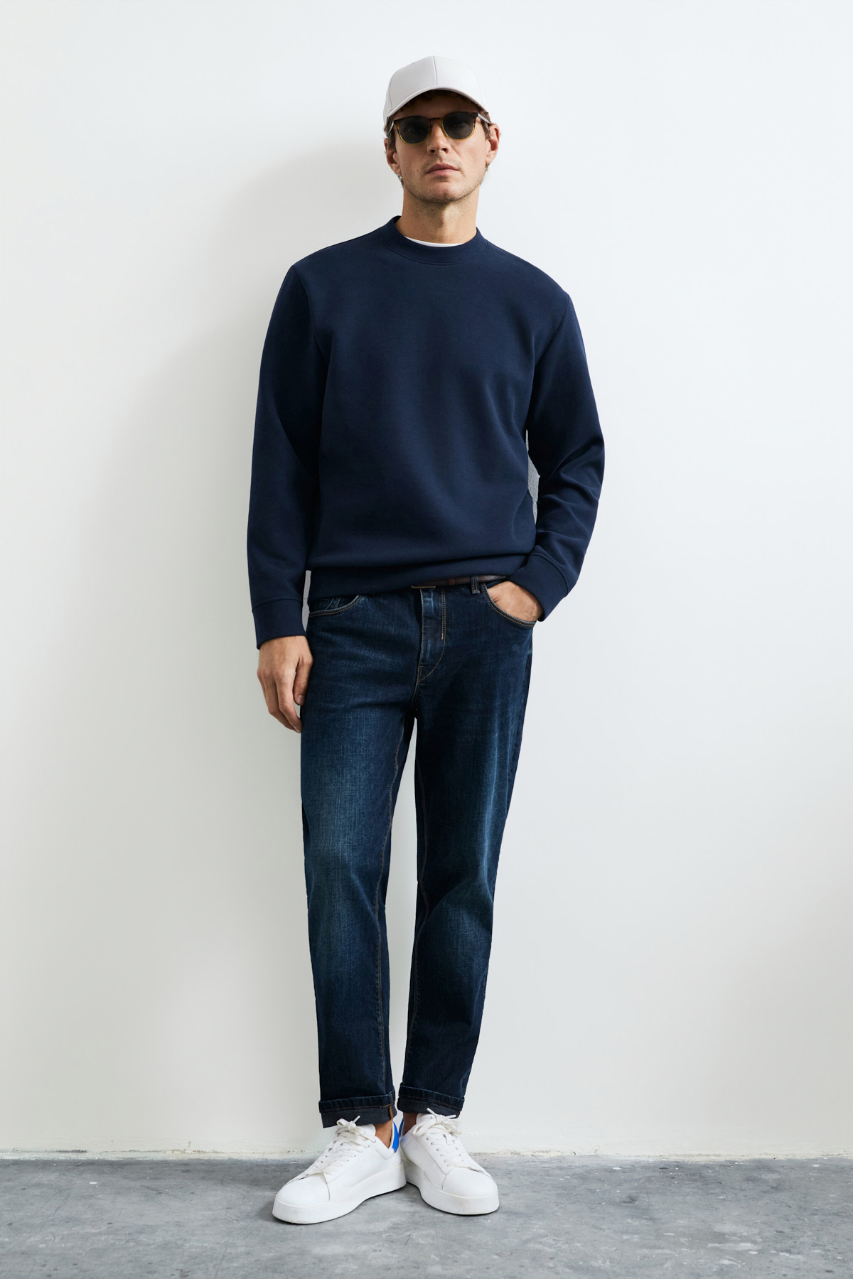 Logan Erkek Sweatshirt Lacivert - Lufian
