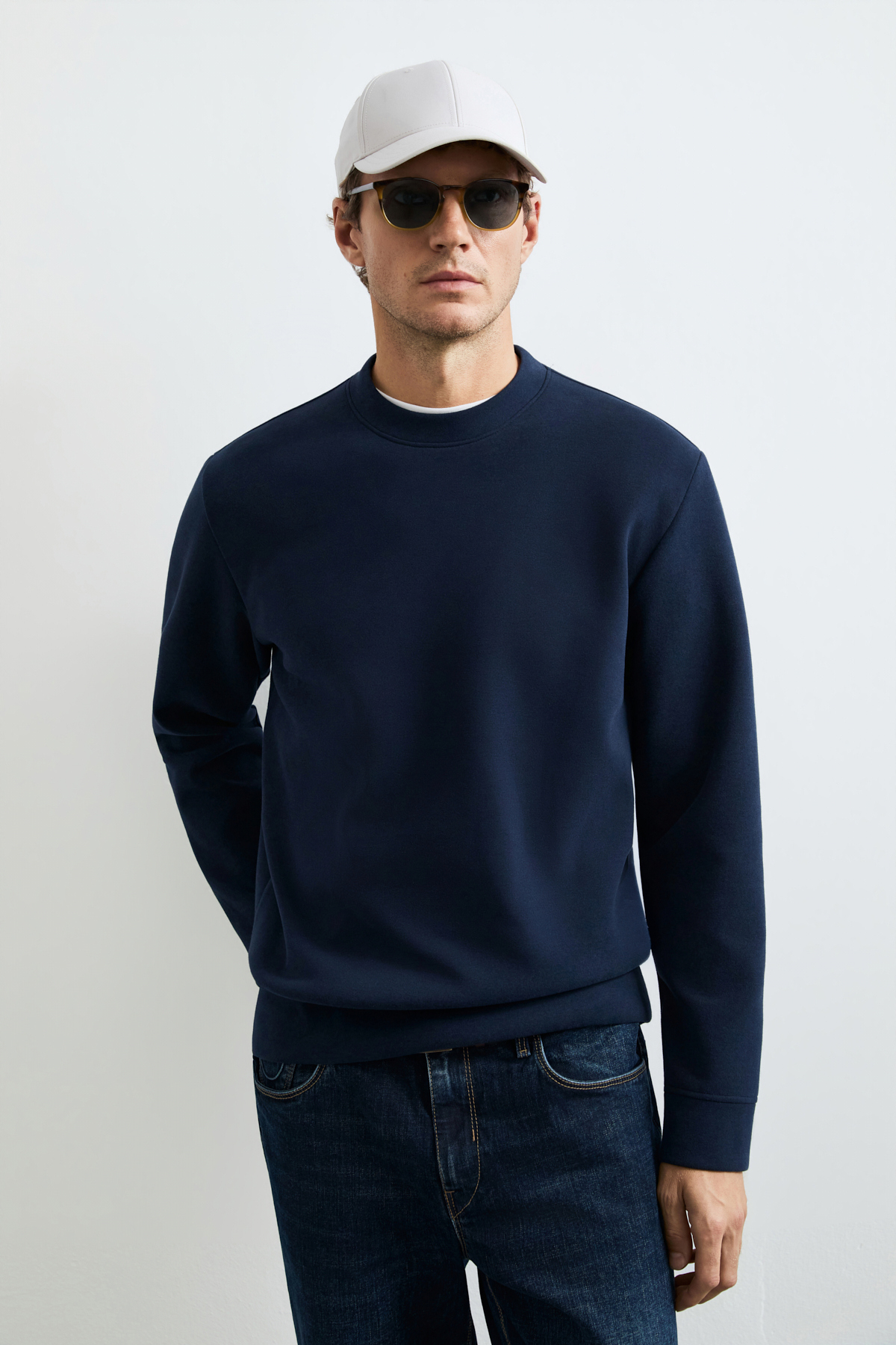 Logan Erkek Sweatshirt Lacivert - Lufian