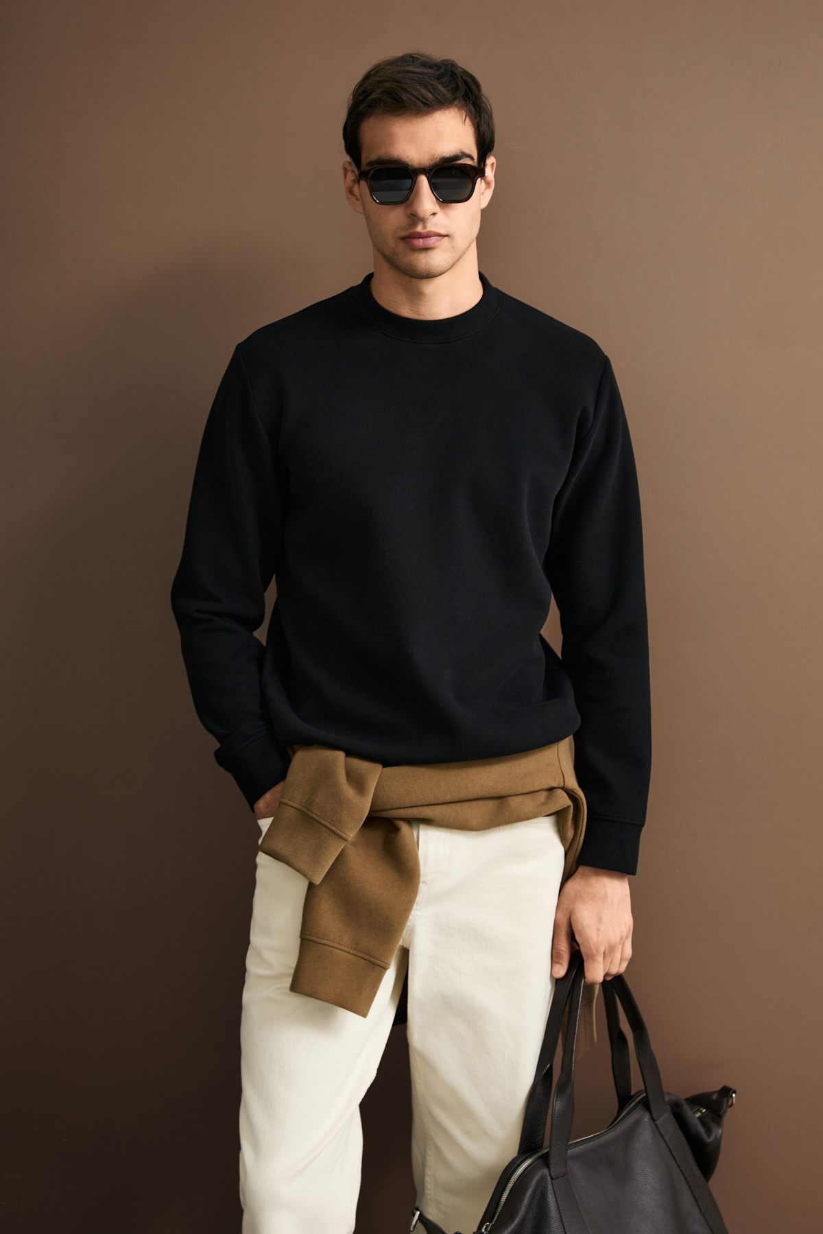 Logan Erkek Sweatshirt Siyah - Lufian
