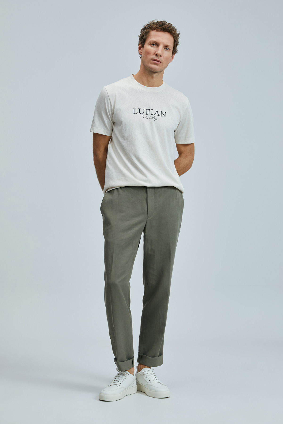 Love Modern Graphic T-Shirt Ecru - LUFIAN