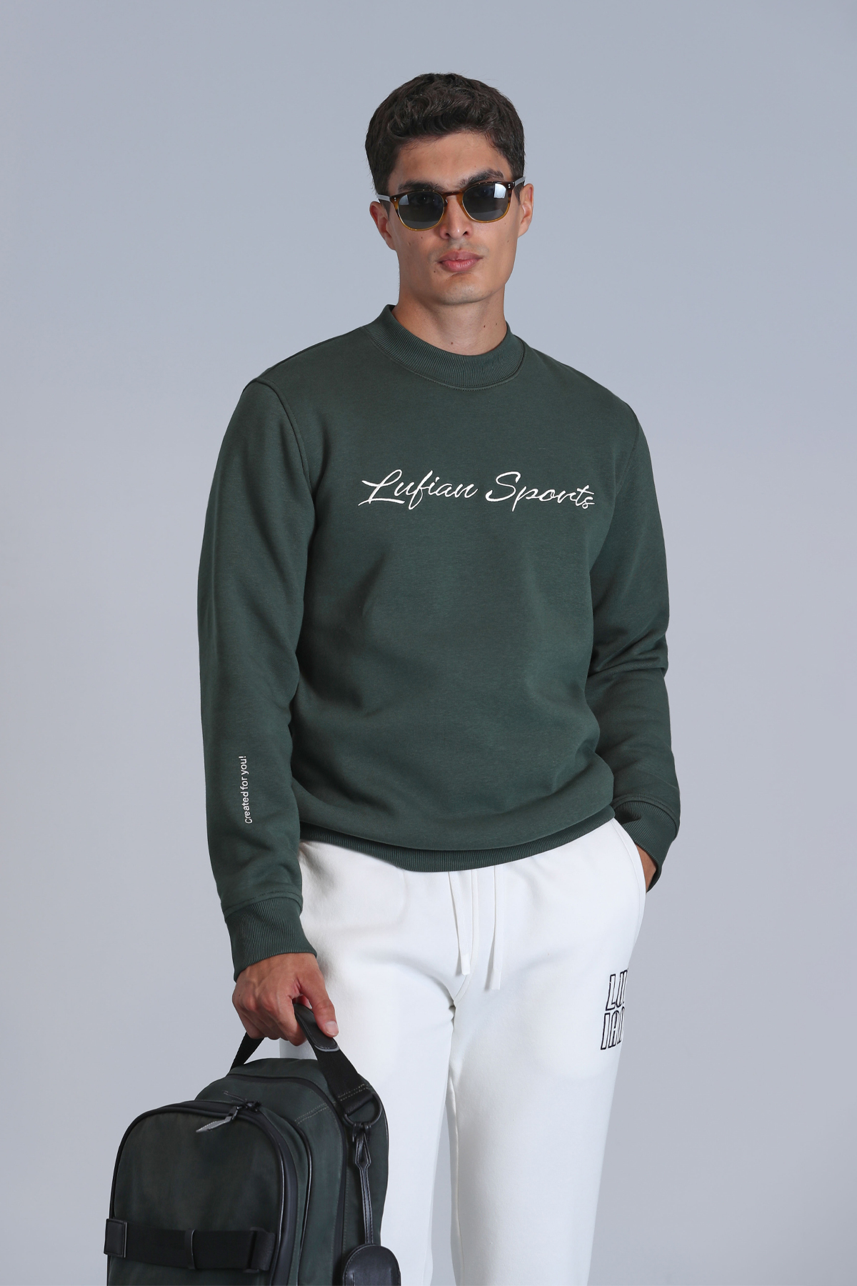 Loved Erkek Sweatshirt Çimen Yeşili - Lufian