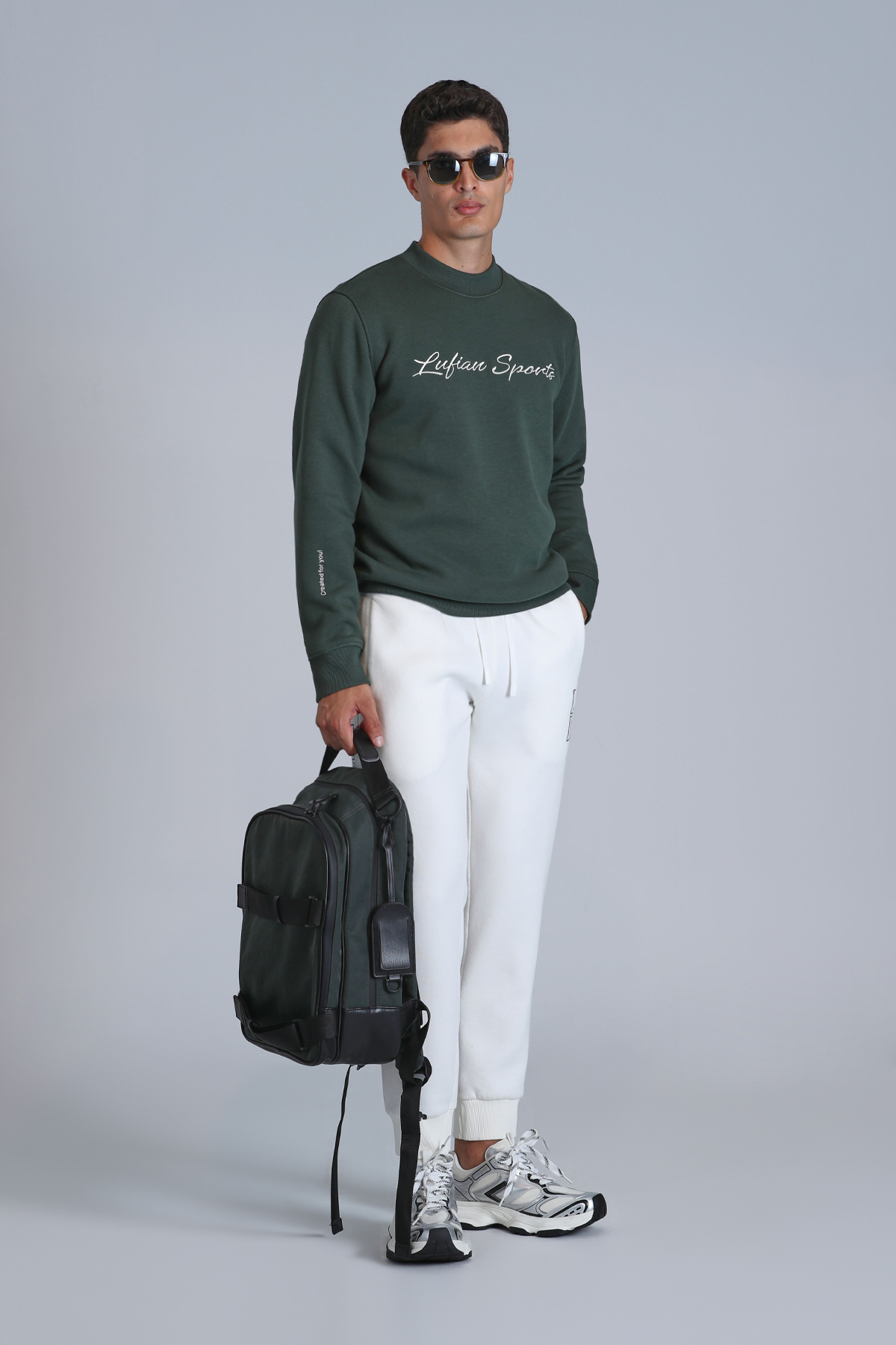 Loved Erkek Sweatshirt Çimen Yeşili - Lufian (1)