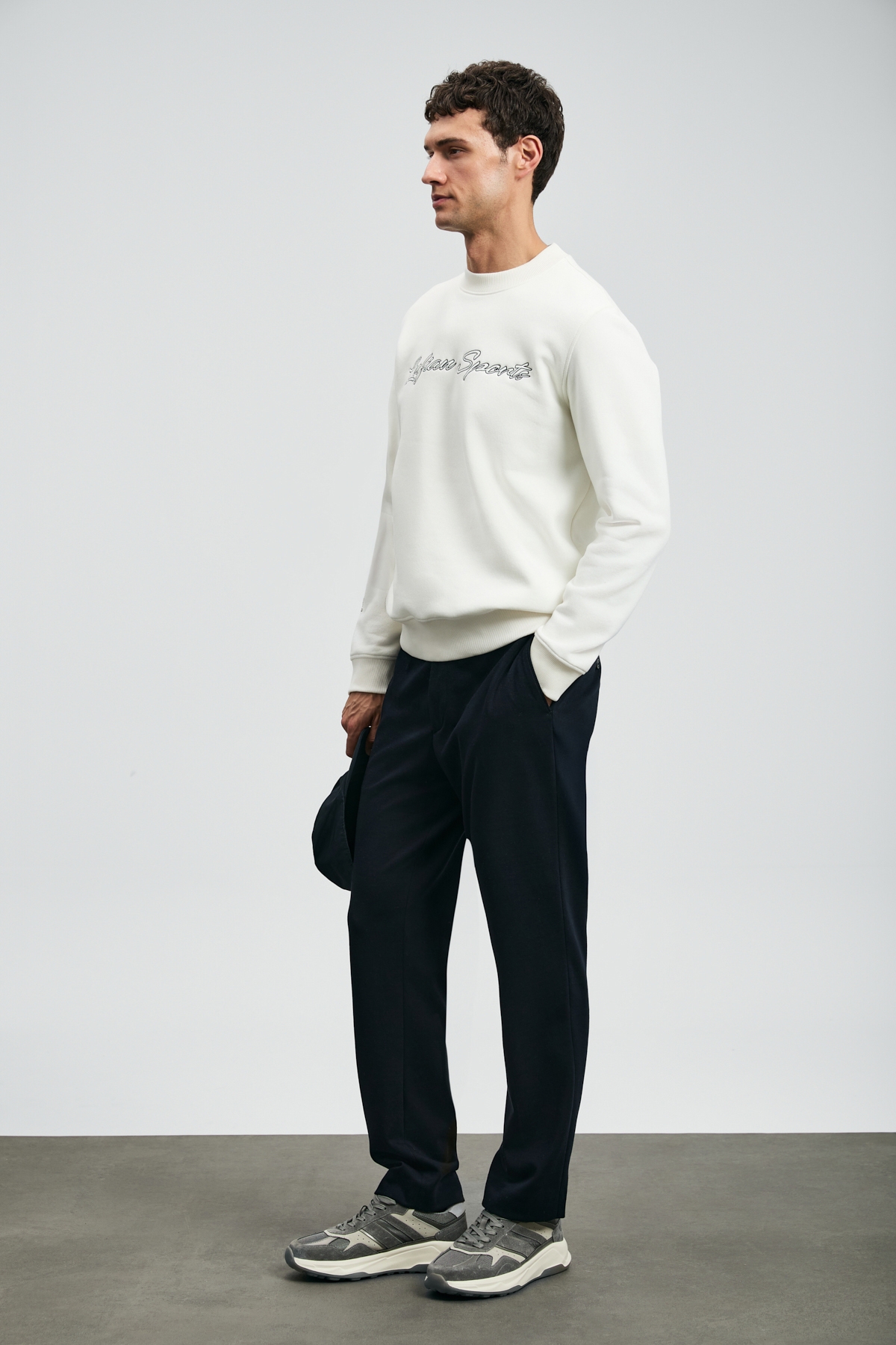 Loved Erkek Sweatshirt Kırık Beyaz - Lufian (1)