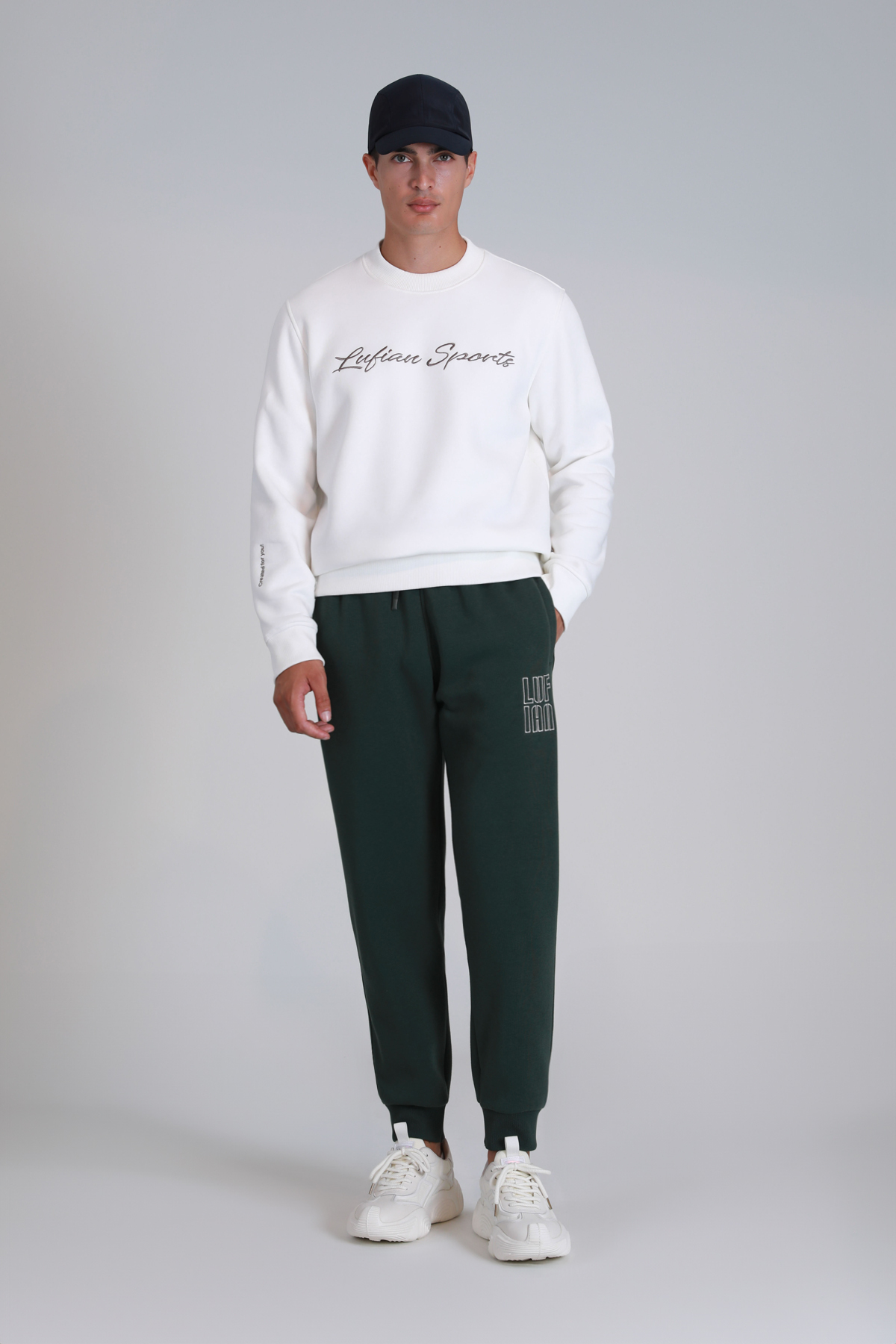 Loved Erkek Sweatshirt Kırık Beyaz - Lufian (1)