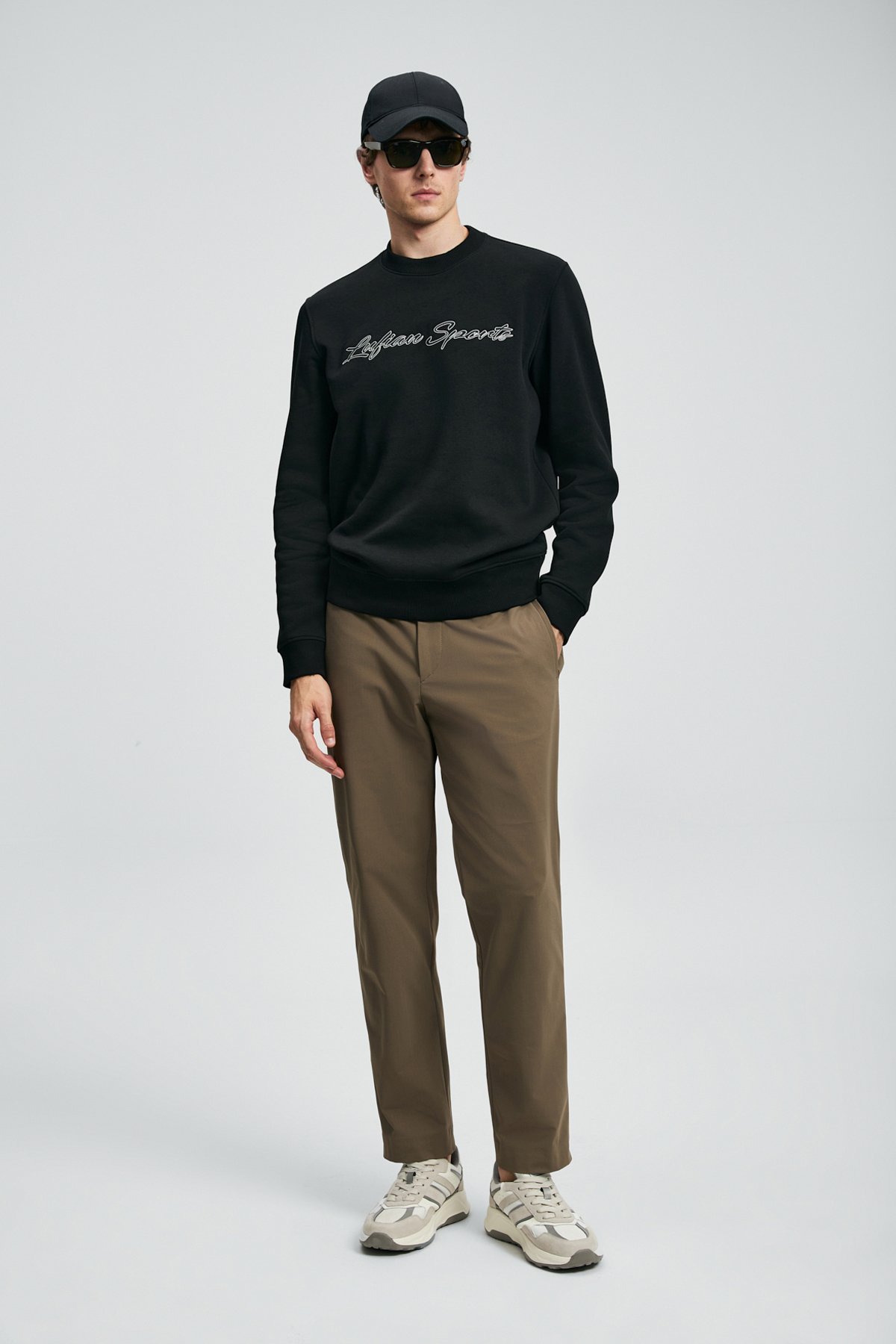 Loved Erkek Sweatshirt Siyah - LUFIAN