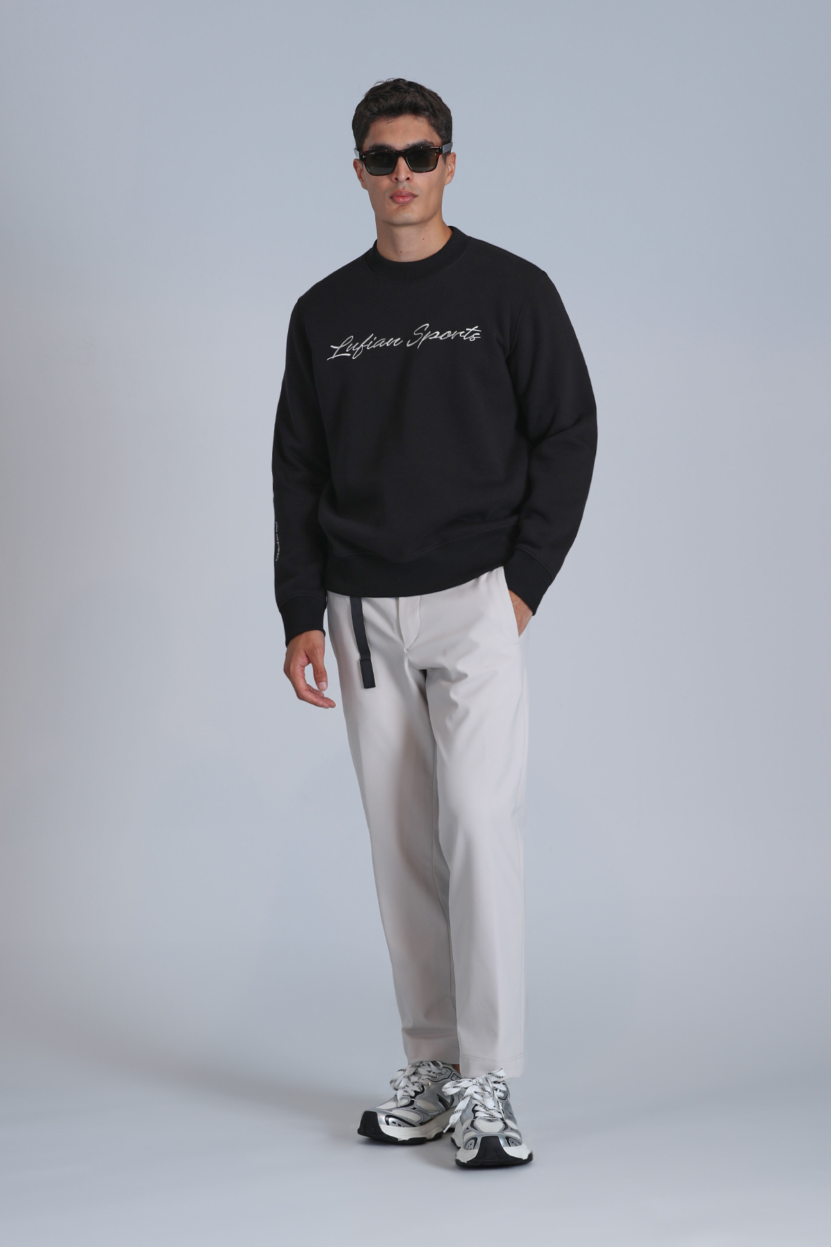 Loved Erkek Sweatshirt Siyah - Lufian (1)