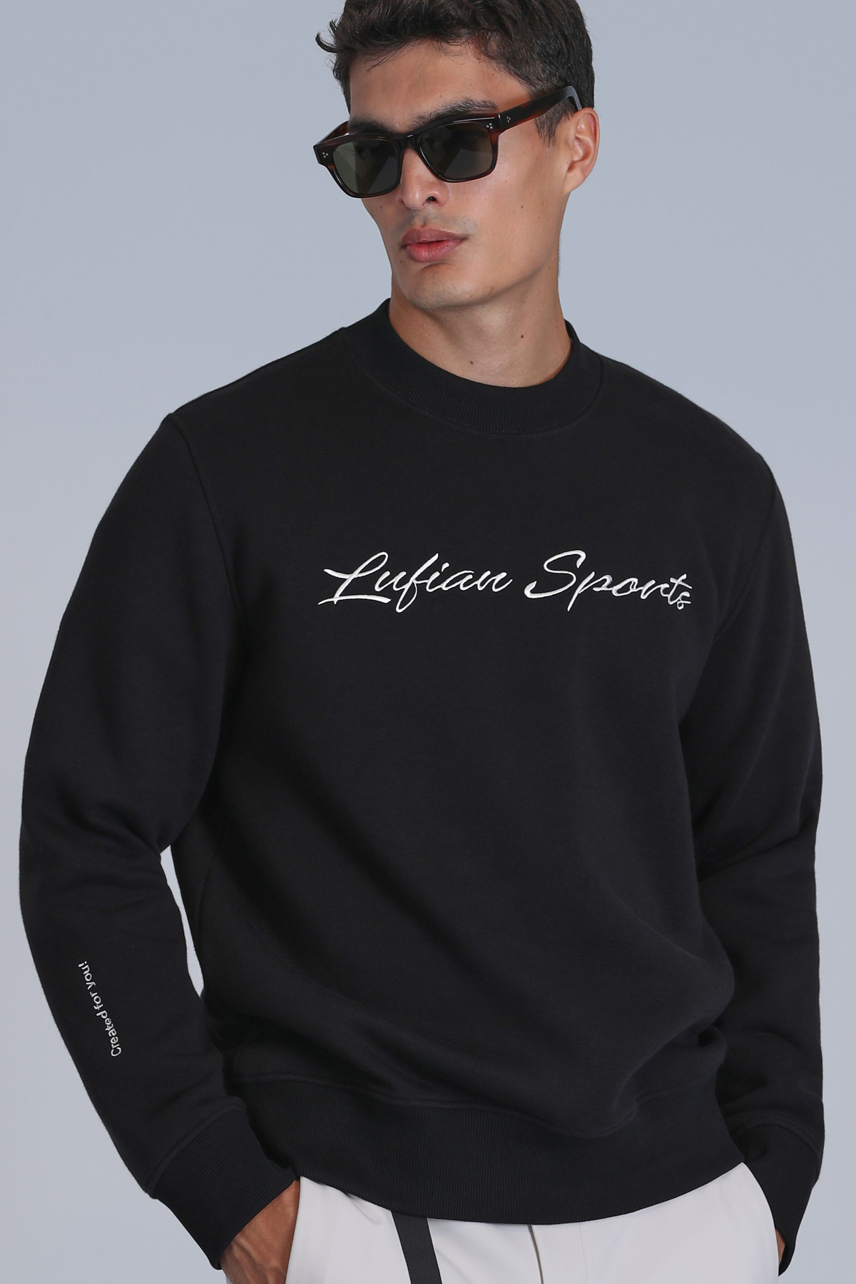 Loved Erkek Sweatshirt Siyah - LUFIAN