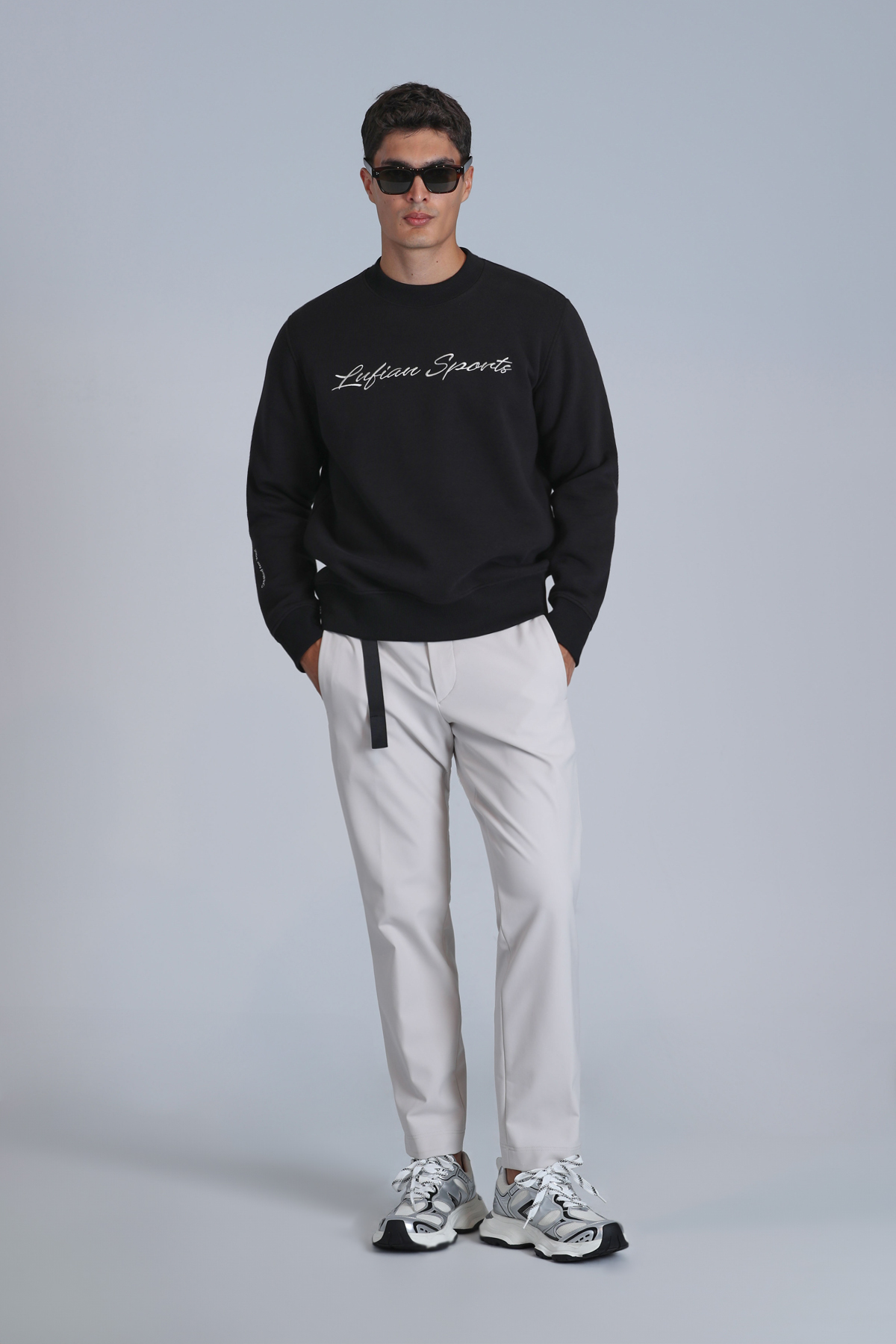 Loved Erkek Sweatshirt Siyah - LUFIAN
