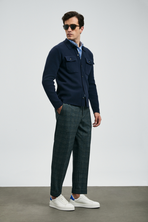 Low Smart Erkek Chino Pantolon Comfrot Fit Siyah - LUFIAN