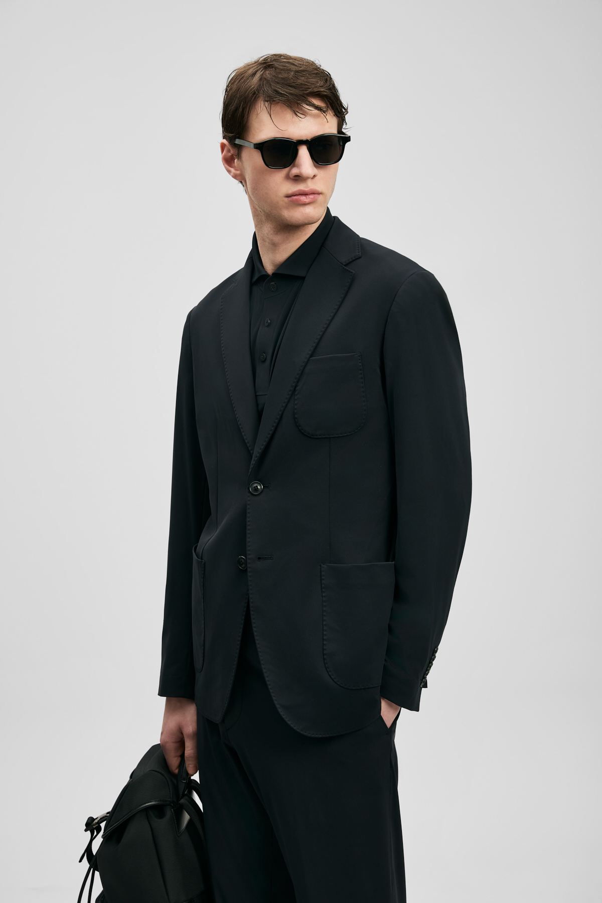 Luıs Spor Erkek Blazer Ceket Slim Fit Siyah - Lufian (1)