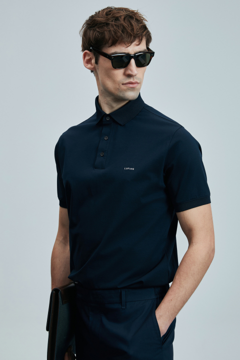Luna Smart Erkek Polo Tişört Lacivert - LUFIAN
