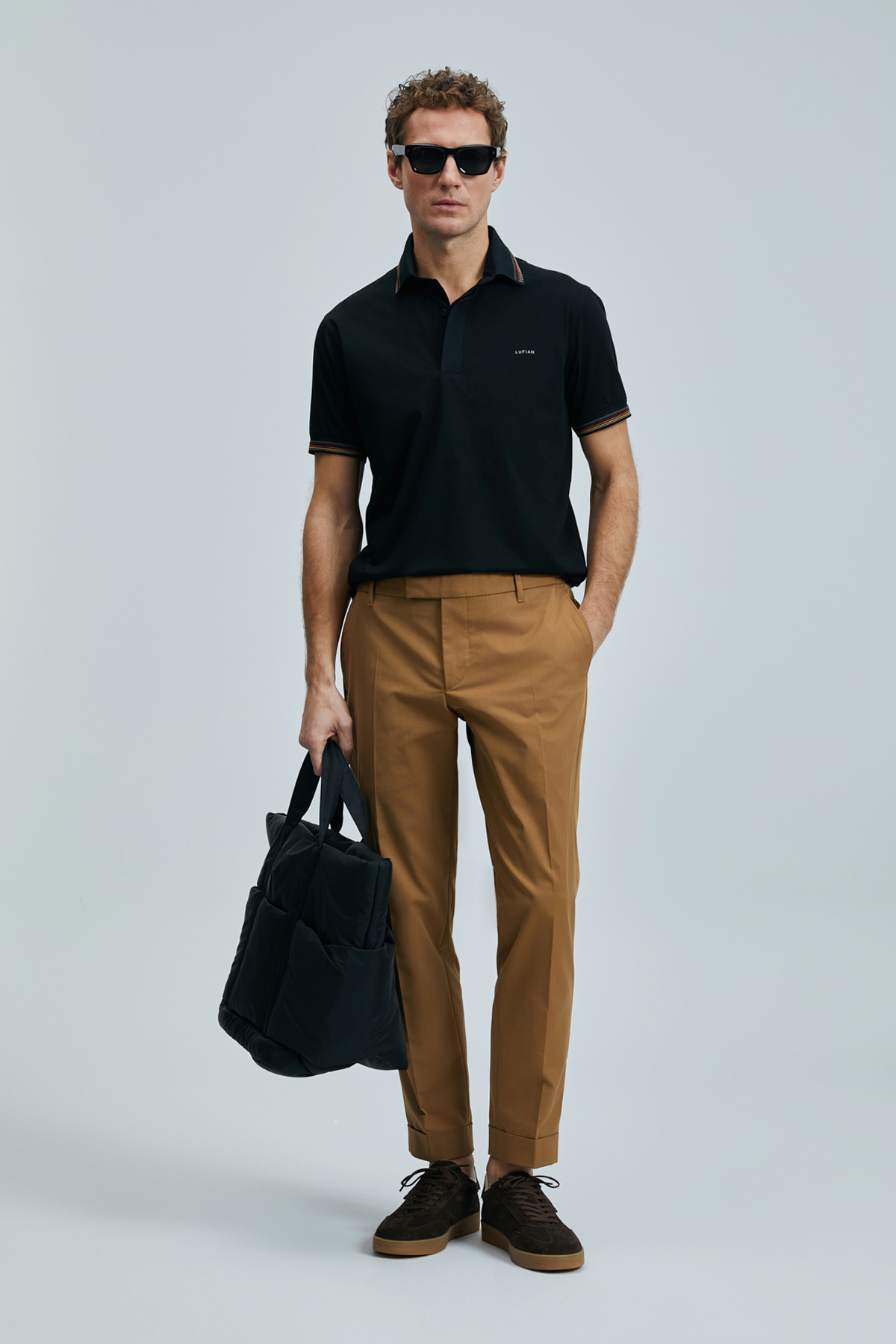 Luta Smart Erkek Chino Pantolon Comfort Fit Deve Tüyü - Lufian (1)