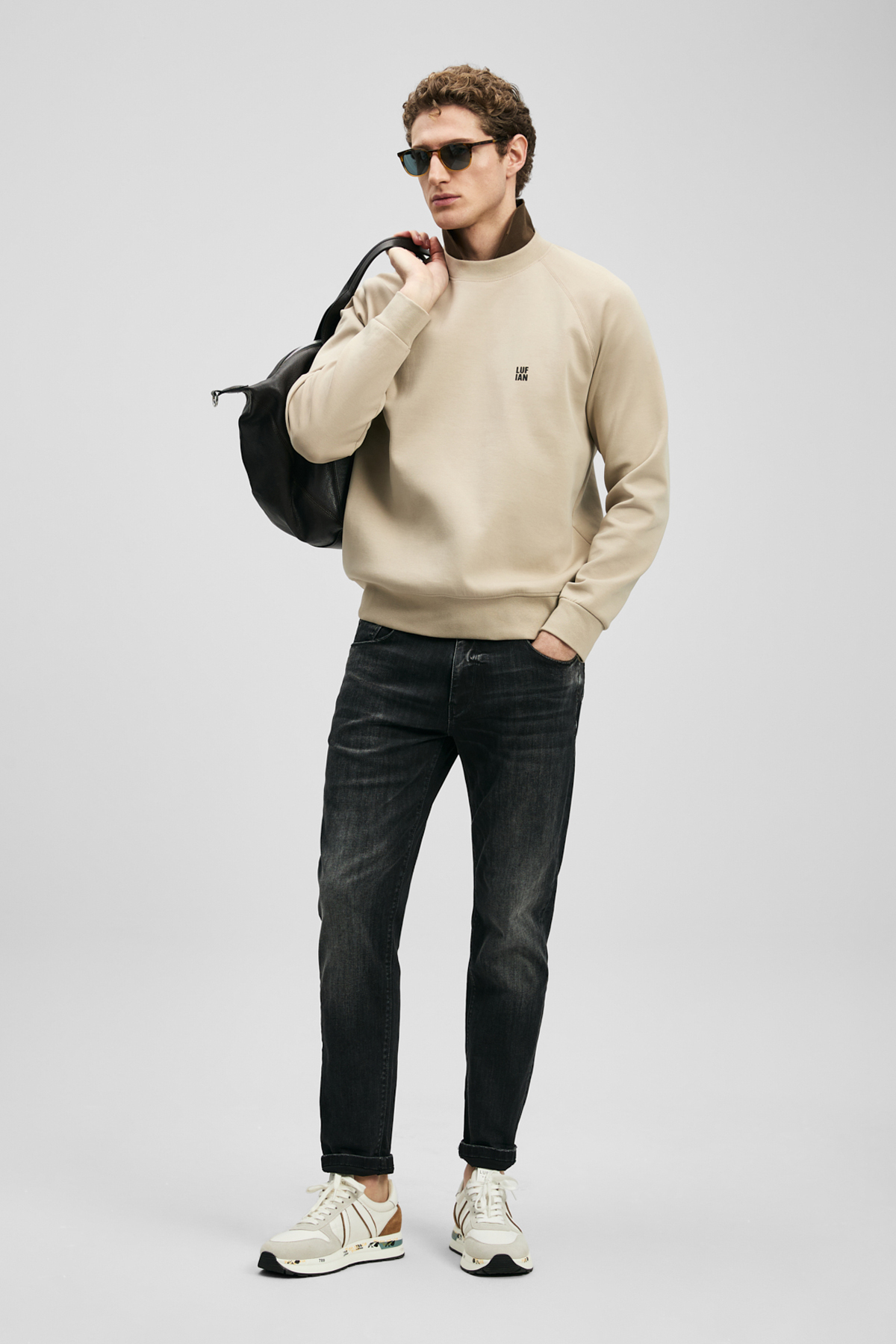 Luta Smart Jean Erkek Pantolon Slim Fit Antrasit - LUFIAN
