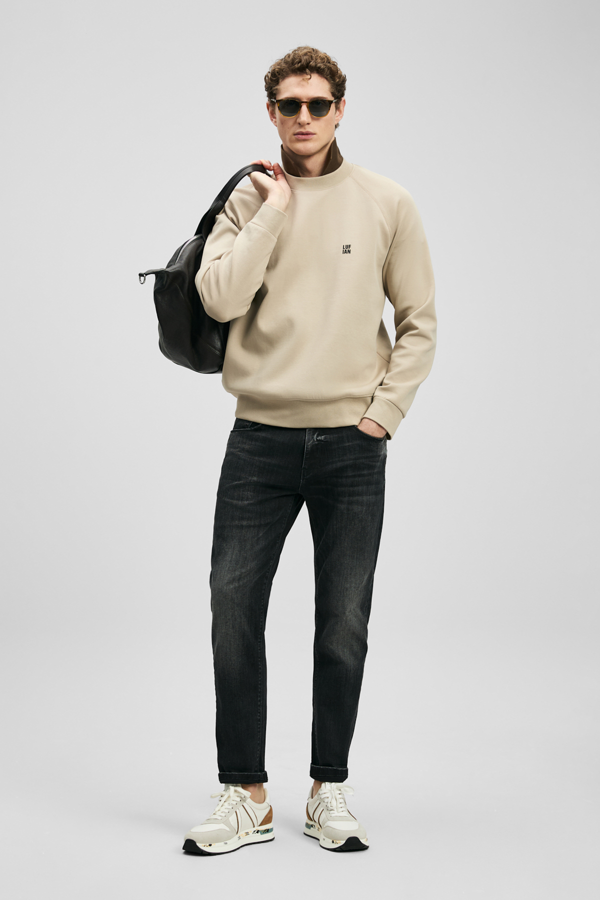 Luta Smart Jean Erkek Pantolon Slim Fit Antrasit - LUFIAN