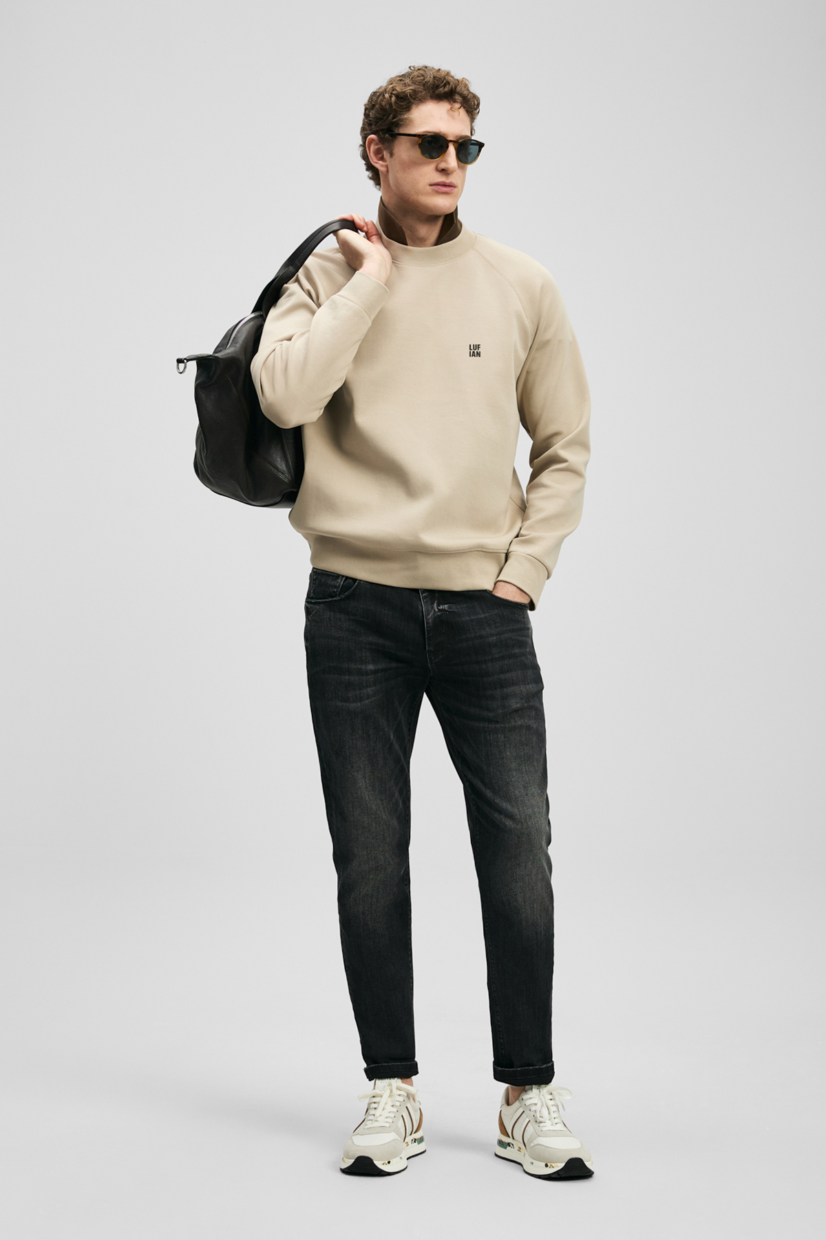 Luta Smart Jean Erkek Pantolon Slim Fit Antrasit - LUFIAN
