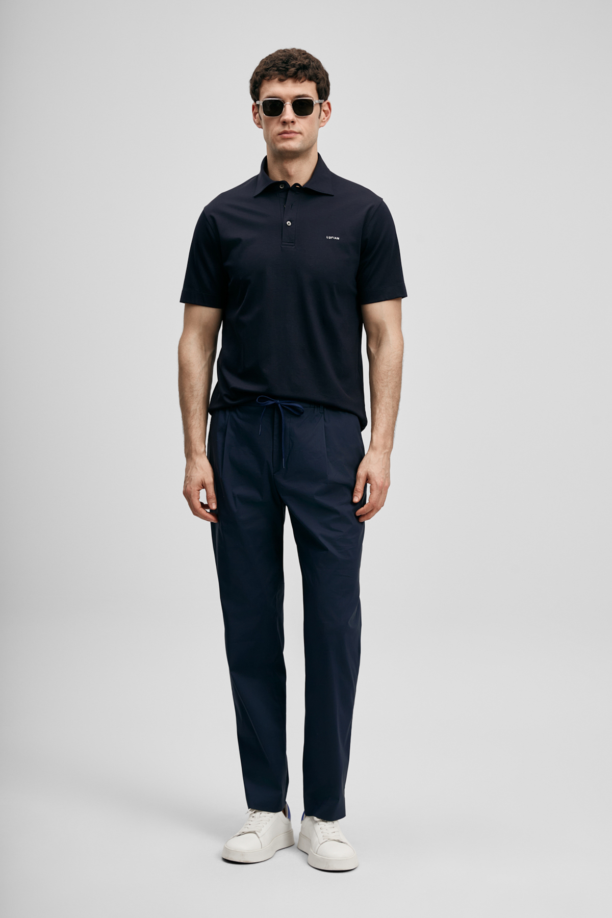 Malrıc Smart Erkek Chino Pantolon Slim Fit Lacivert - LUFIAN