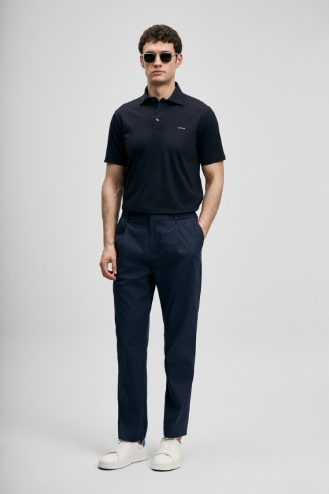 Malrıc Smart Erkek Chino Pantolon Slim Fit Lacivert - LUFIAN