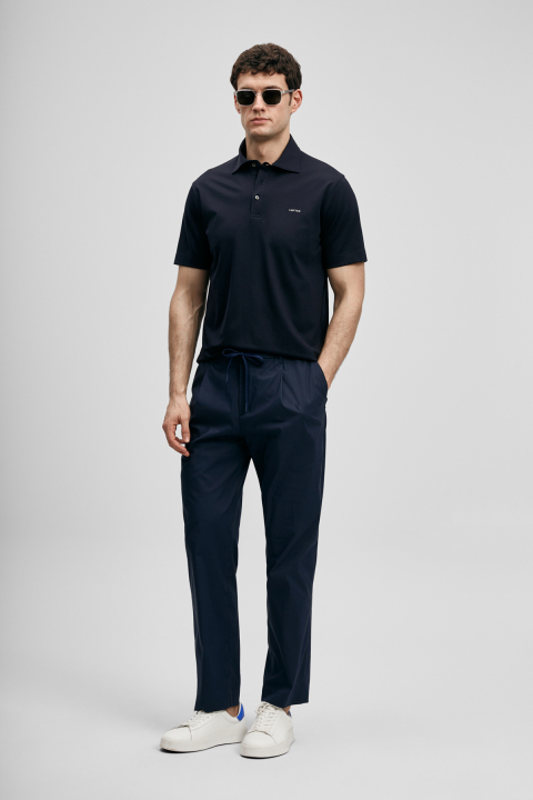 Malrıc Smart Erkek Chino Pantolon Slim Fit Lacivert - LUFIAN