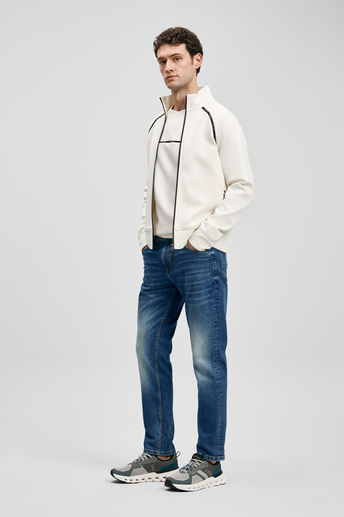 Mark Smart Jean Erkek Pantolon Slim Fit Mavi - LUFIAN