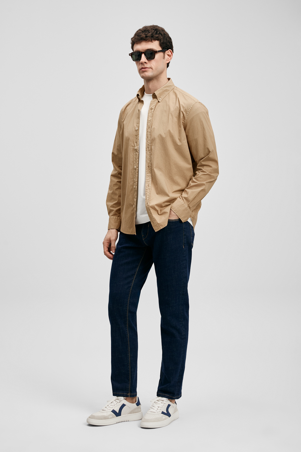 Mıguel Erkek Basic Gömlek Regular Fit Deve Tüyü - LUFIAN