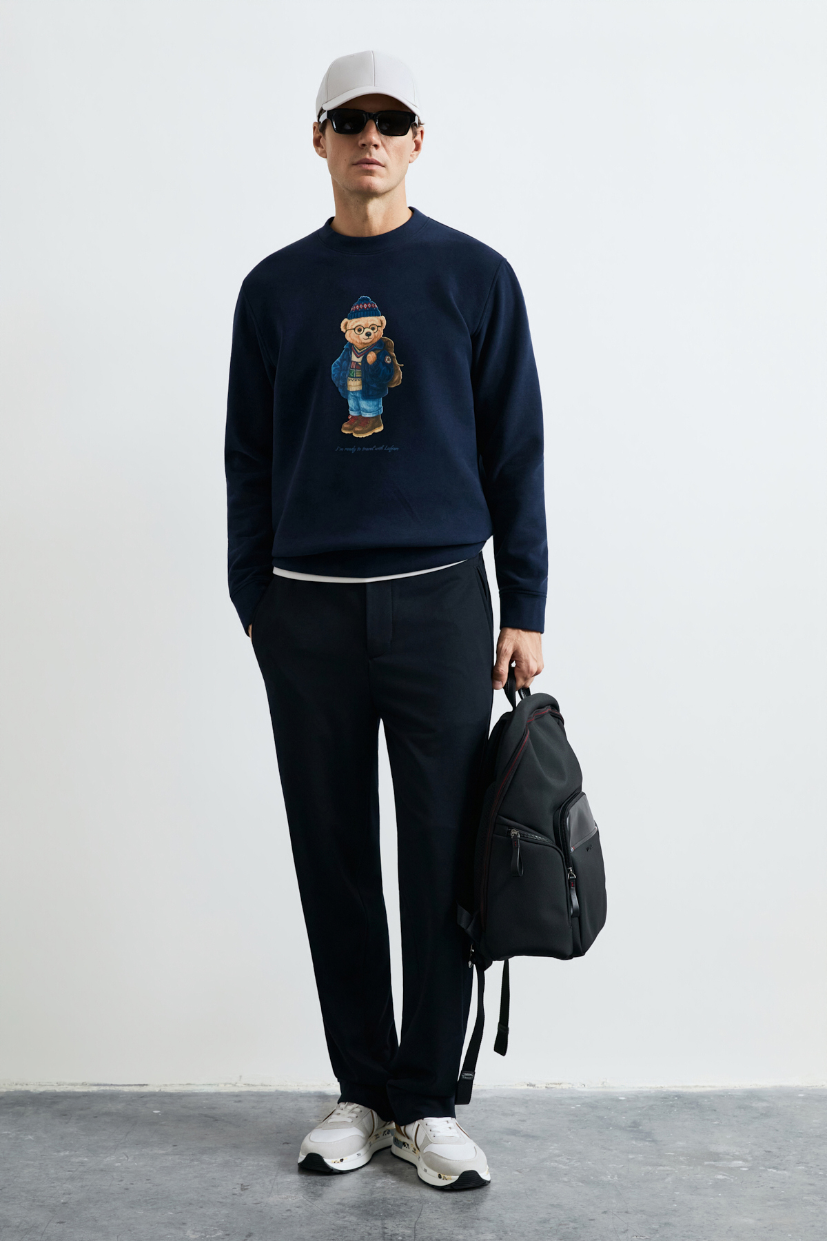 Mıles Erkek Sweatshirt Lacivert - Lufian