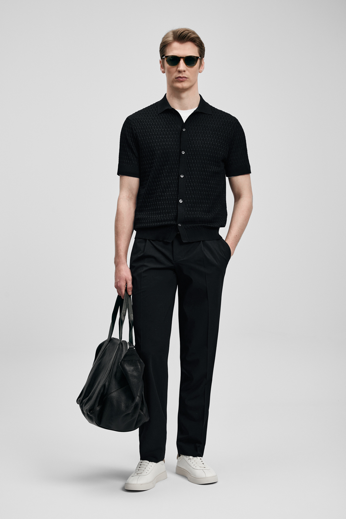 Nalon Smart Erkek Chino Pantolon Slim Fit Siyah - Lufian