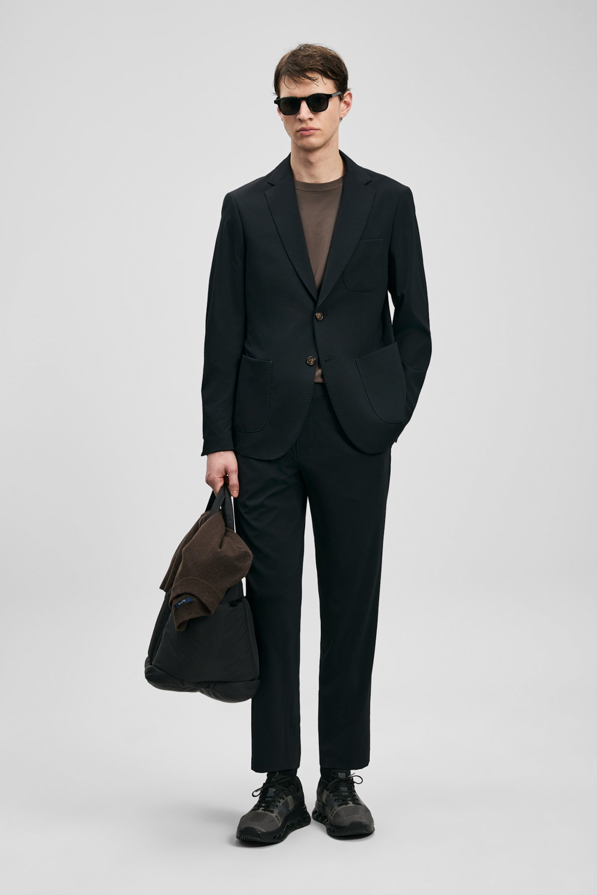 Noa Spor Erkek Blazer Ceket Slim Fit Siyah - LUFIAN
