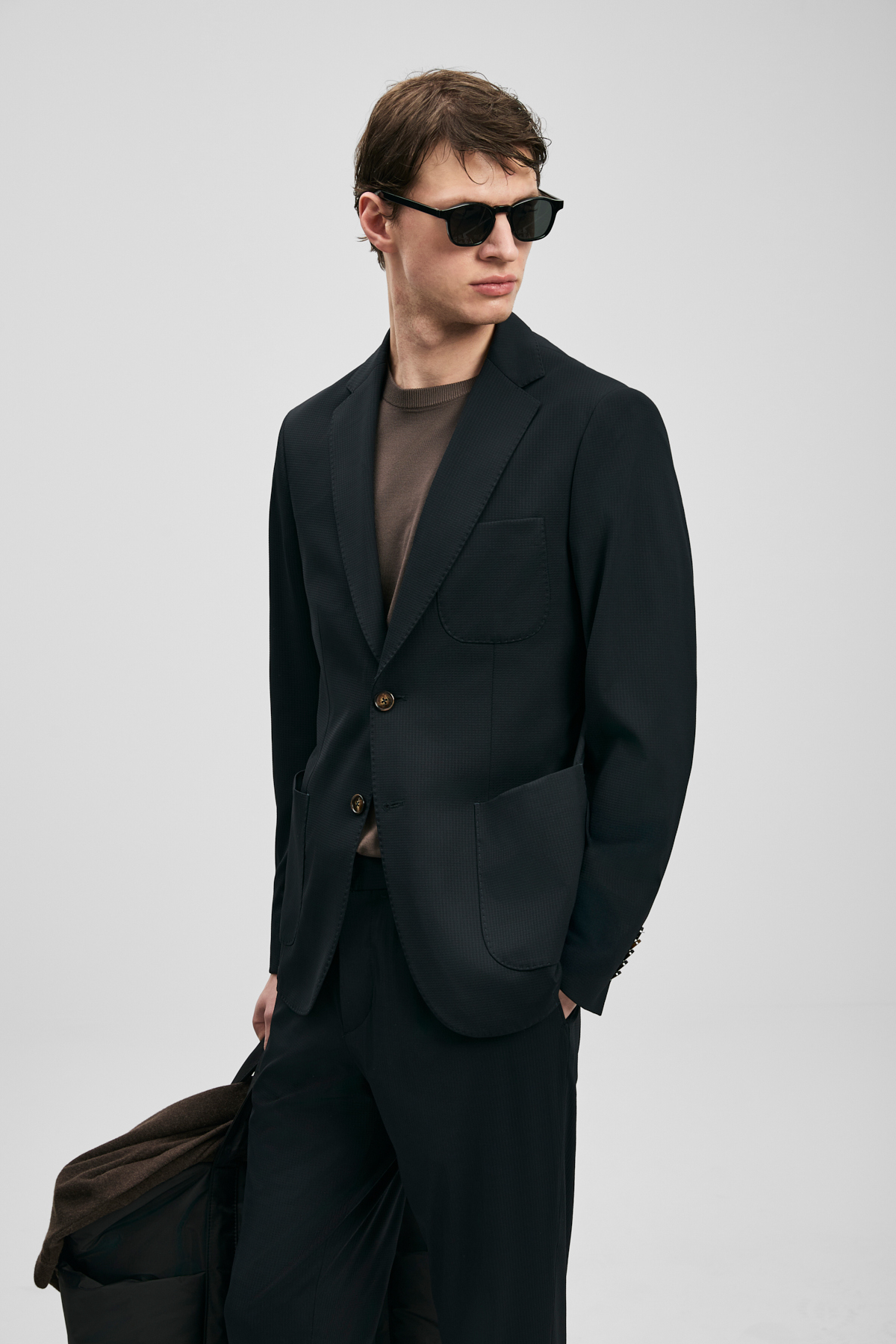Noa Spor Erkek Blazer Ceket Slim Fit Siyah - LUFIAN