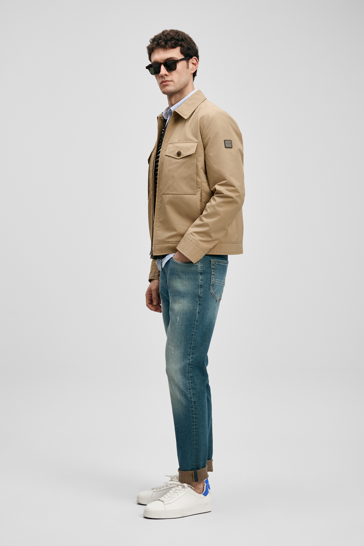 Oslo Smart Jean Erkek Pantolon Slim Fit Yeşil - LUFIAN