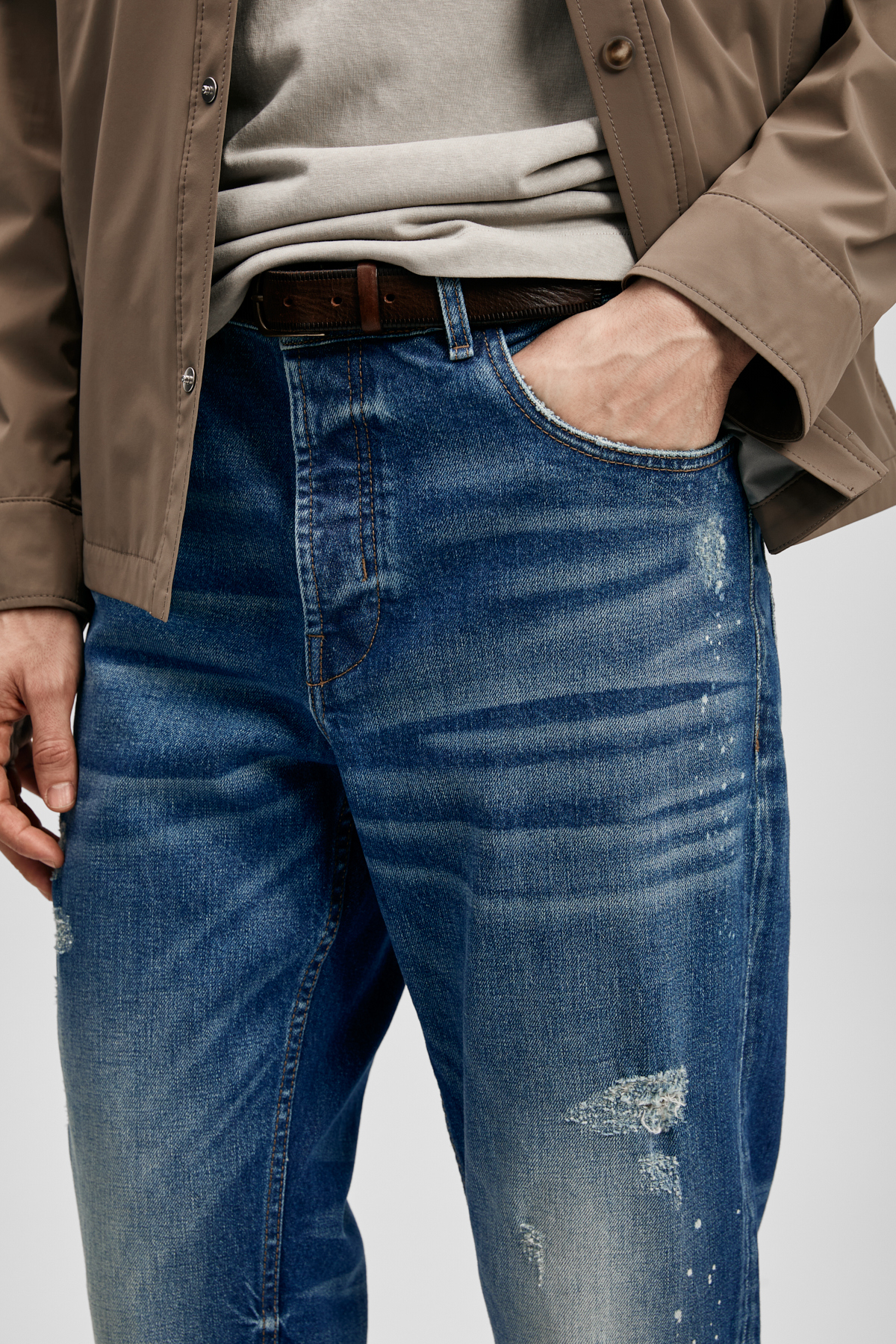 Phılıp Smart Jean Erkek Pantolon Straight Fit İndigo - LUFIAN