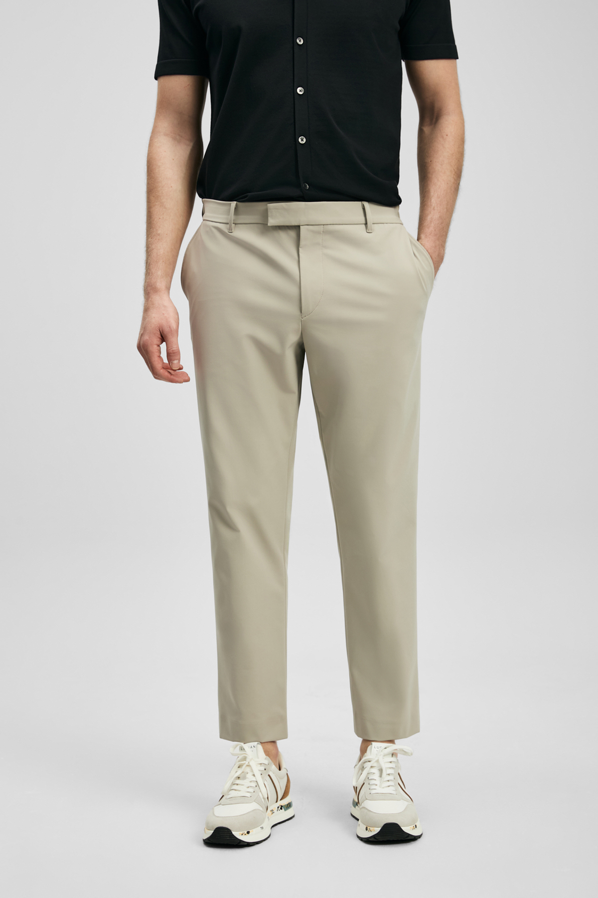 Remy Smart Erkek Chino Pantolon Slim Fit Bej - Lufian (1)