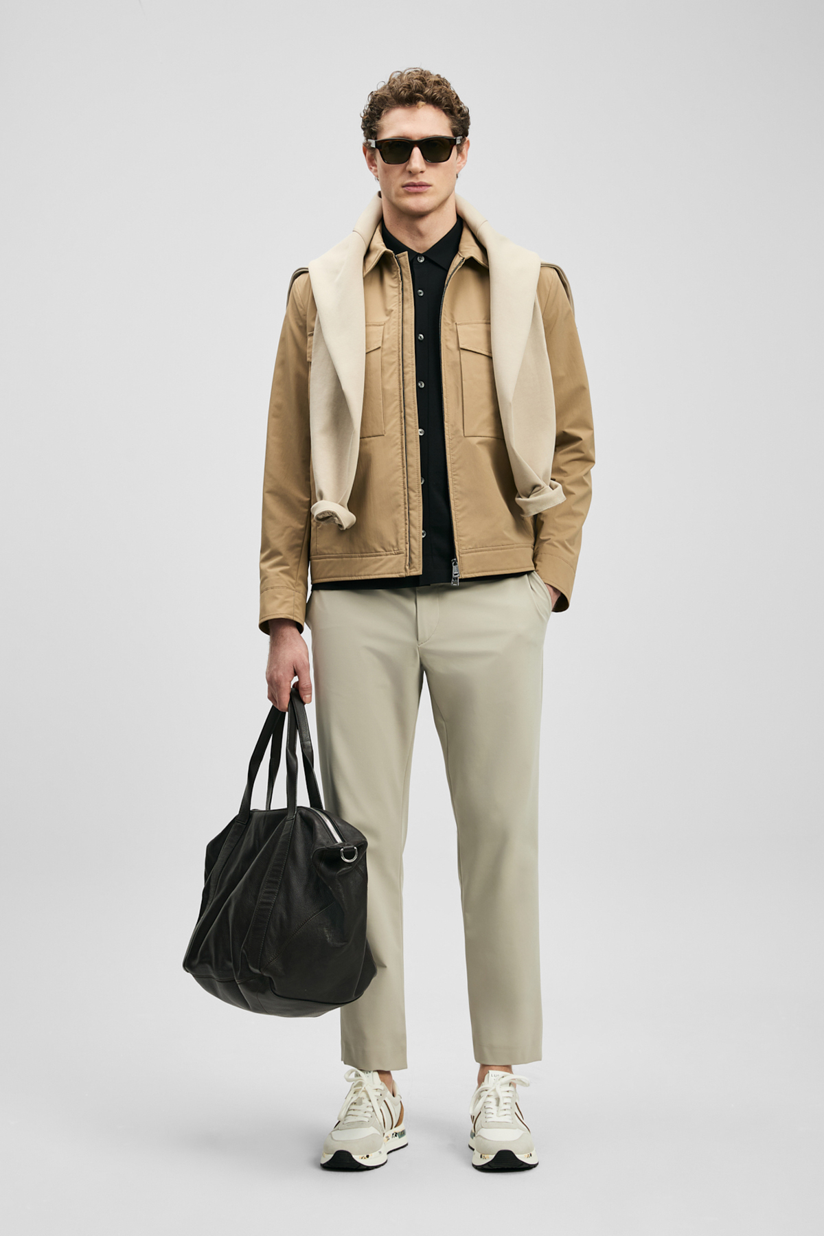 Remy Smart Erkek Chino Pantolon Slim Fit Bej - LUFIAN