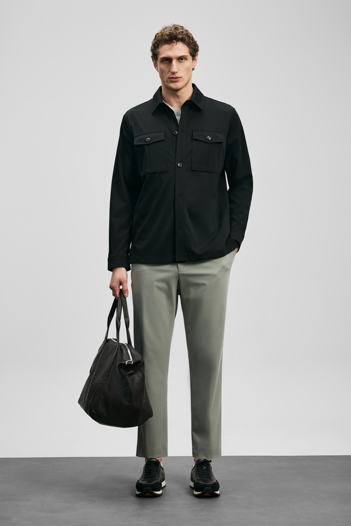 Remy Smart Erkek Chino Pantolon Slim Fit Gri - Lufian