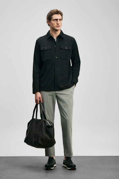 Remy Smart Erkek Chino Pantolon Slim Fit Gri - LUFIAN