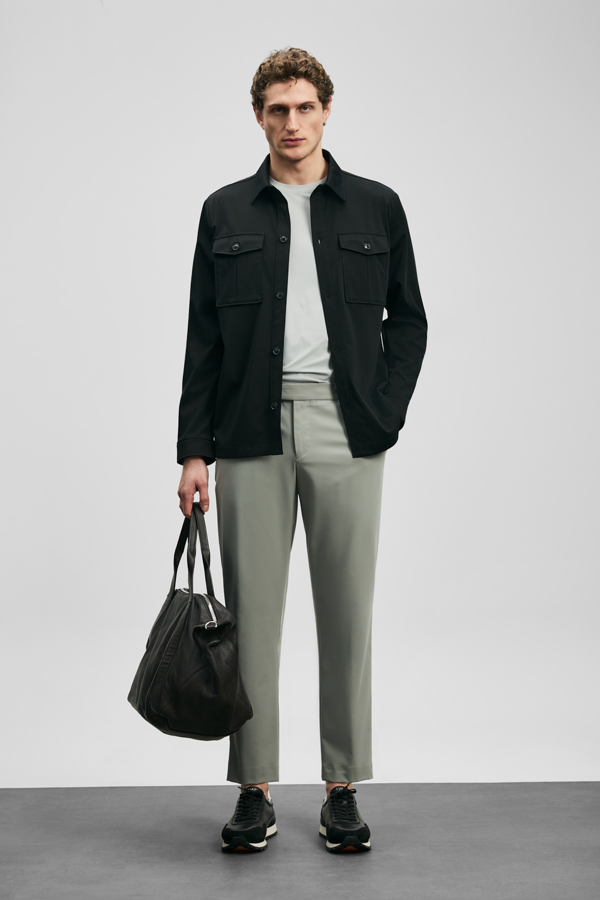Remy Smart Erkek Chino Pantolon Slim Fit Gri - LUFIAN