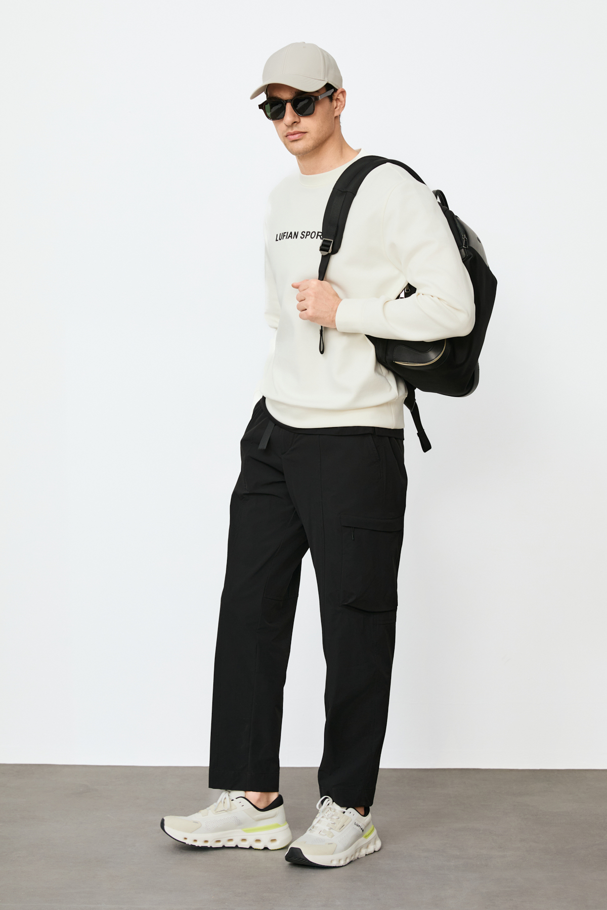 Rowan Erkek Sweatshirt Kırık Beyaz - Lufian