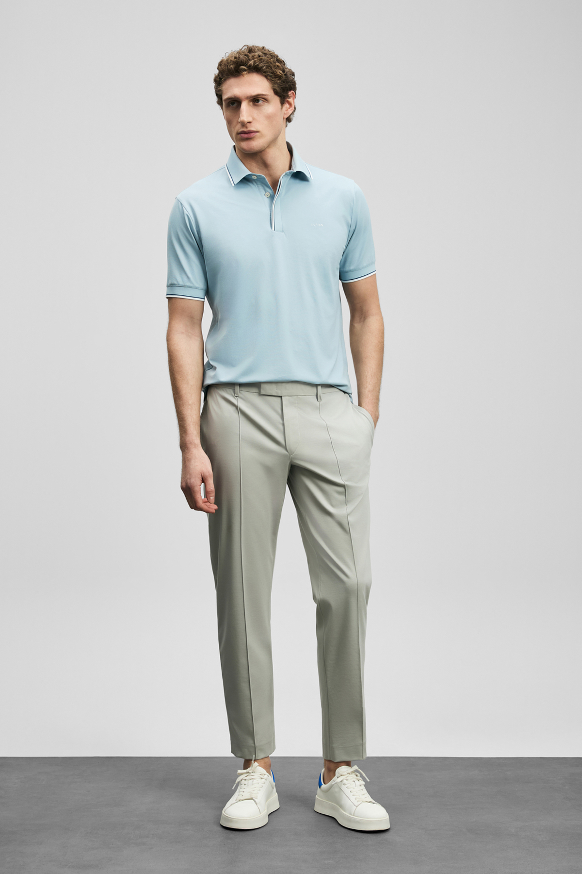 Sam Smart Erkek Chino Pantolon Slim Fit Bej - Lufian