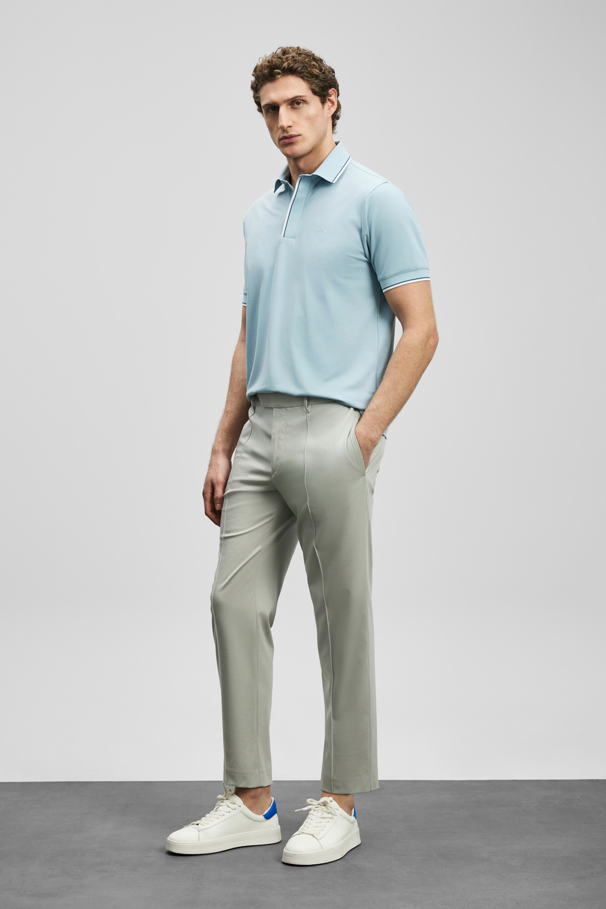 Sam Smart Erkek Chino Pantolon Slim Fit Bej - Lufian