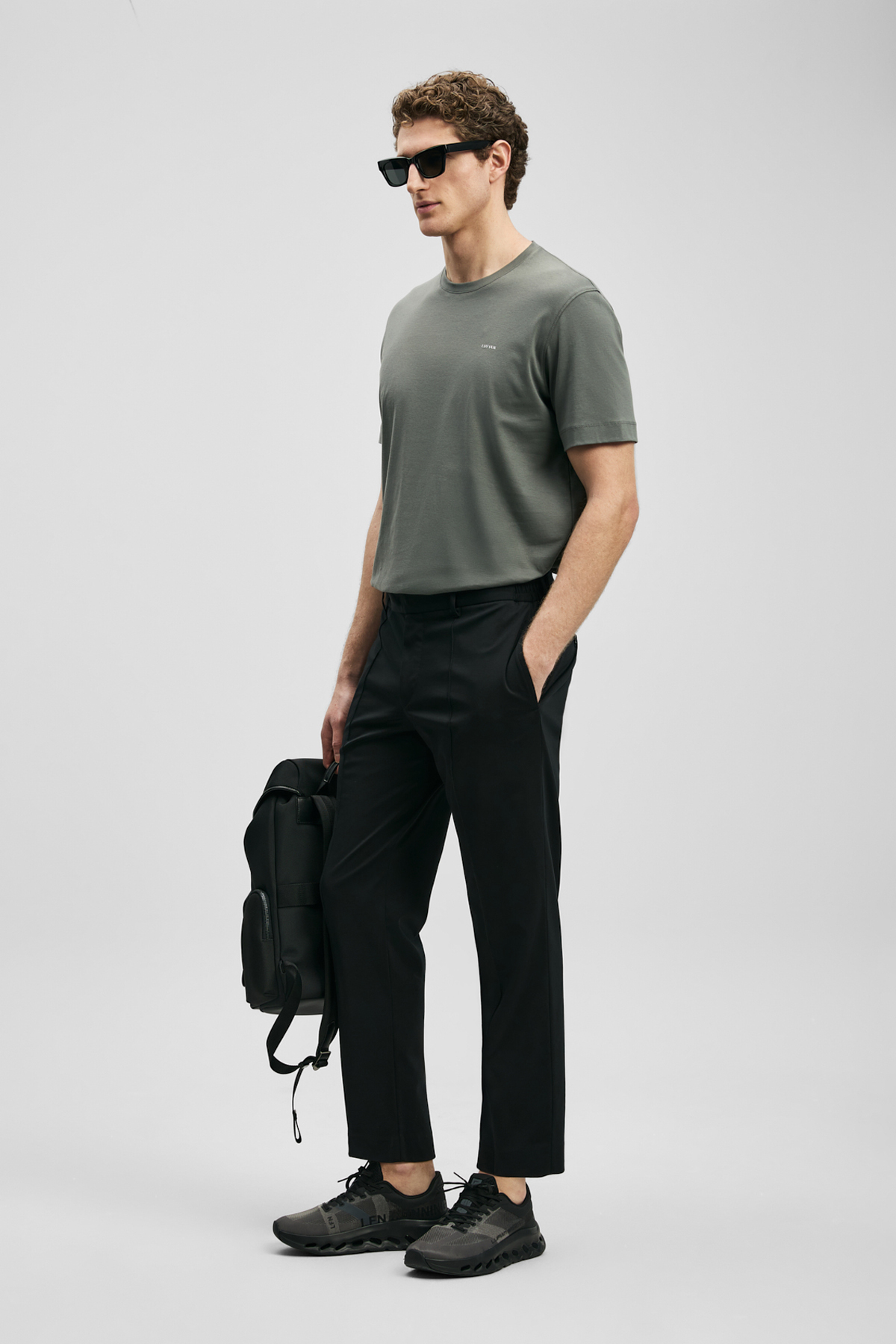 Sam Smart Erkek Chino Pantolon Slim Fit Siyah - LUFIAN