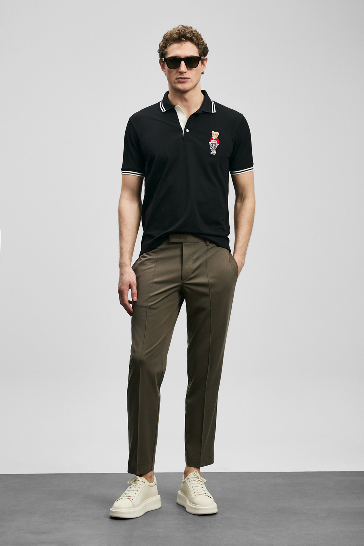 Sam Smart Erkek Chino Pantolon Slim Fit Toprak - Lufian