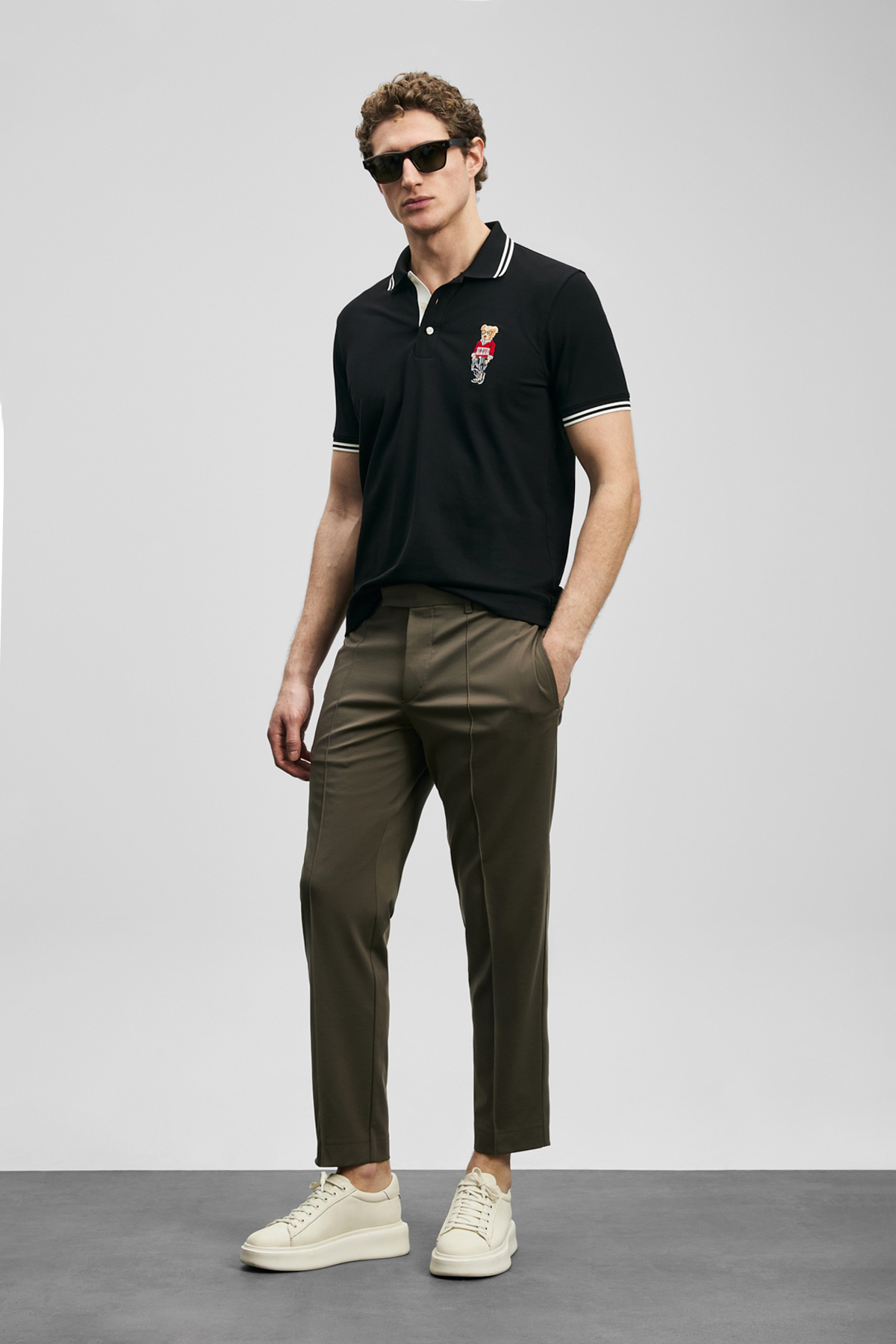 Sam Smart Erkek Chino Pantolon Slim Fit Toprak - Lufian
