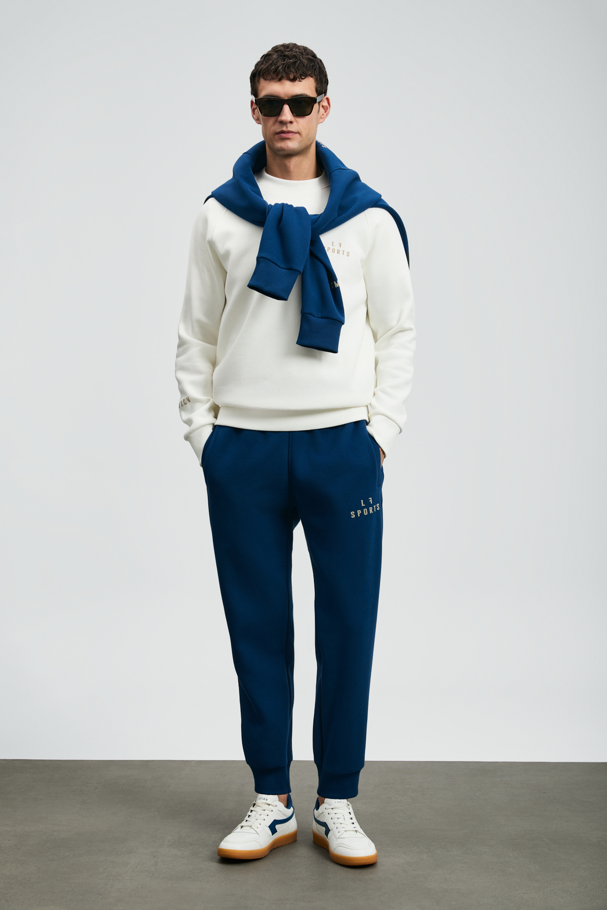 Sıgma Erkek Sweatshirt Kırık Beyaz - Lufian